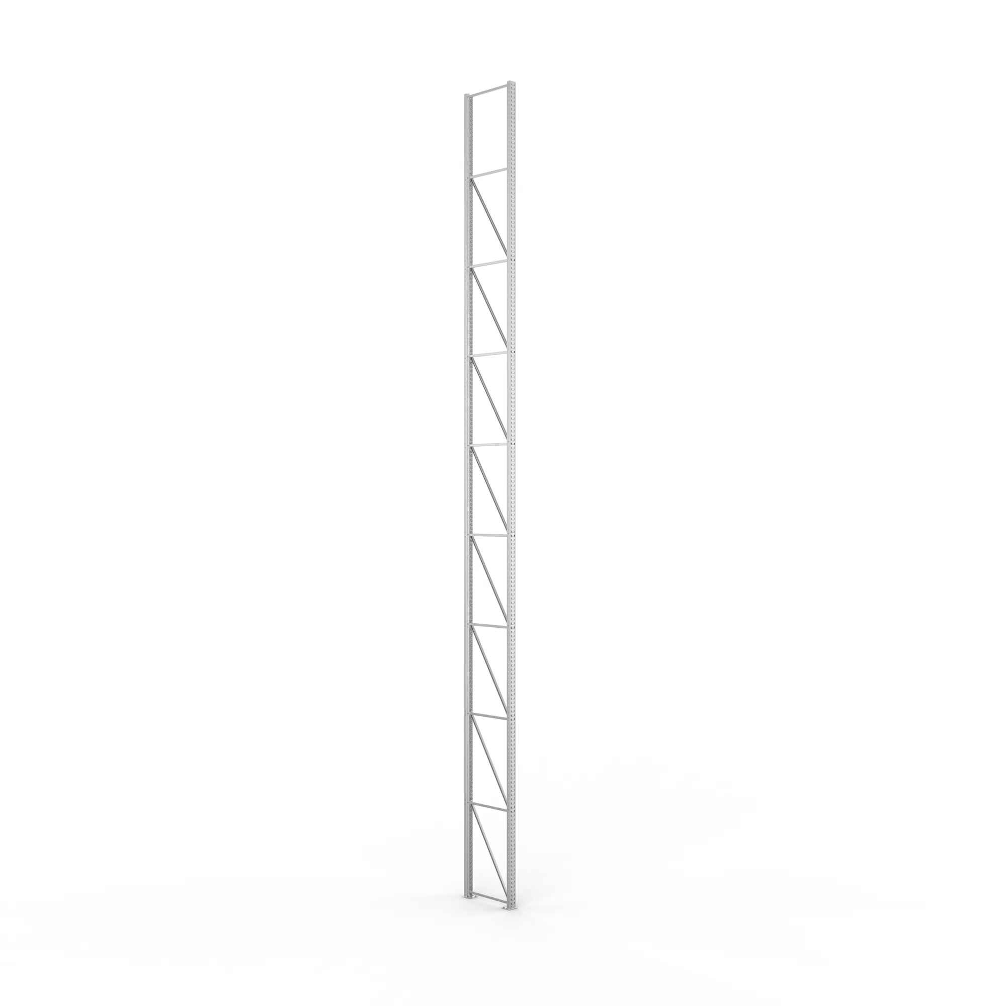 META MULTIPAL, Ständerrahmen, 9900 x 800 mm, 100/20, verzinkt – Ansicht in Blickhöhe