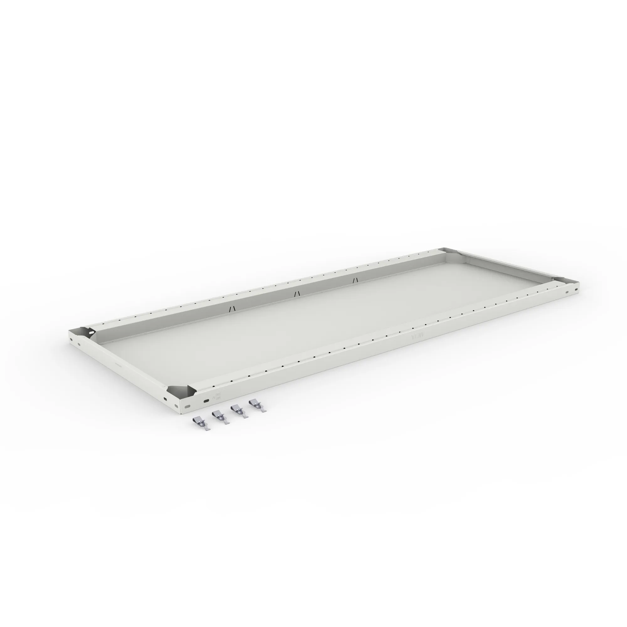 META CLIP, Zusatz-Fachboden, 1500 x 600 mm, 200 kg, RAL 7035