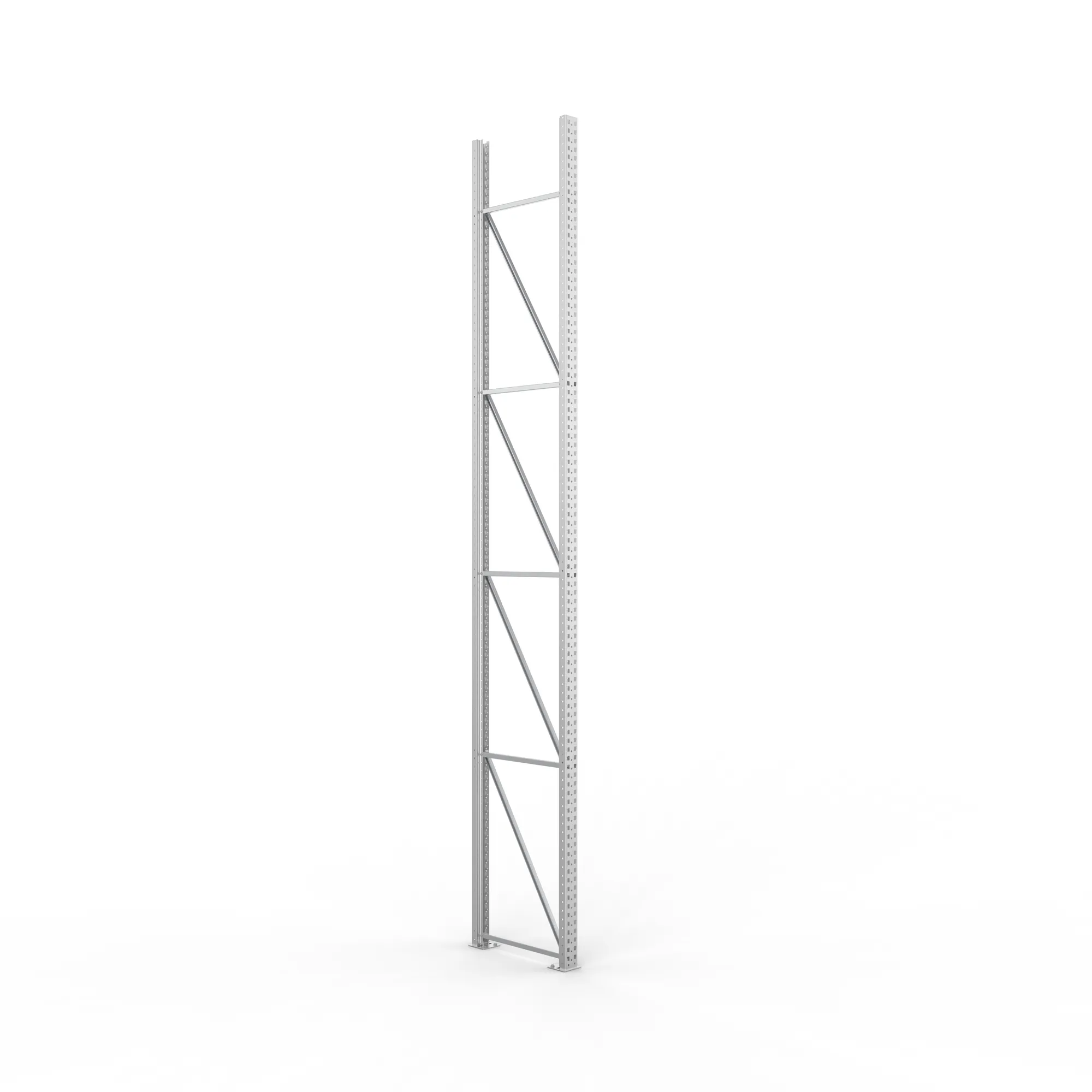 META MULTIPAL, Ständerrahmen, 4900 x 800 mm, 100/20, verzinkt – Ansicht in Blickhöhe