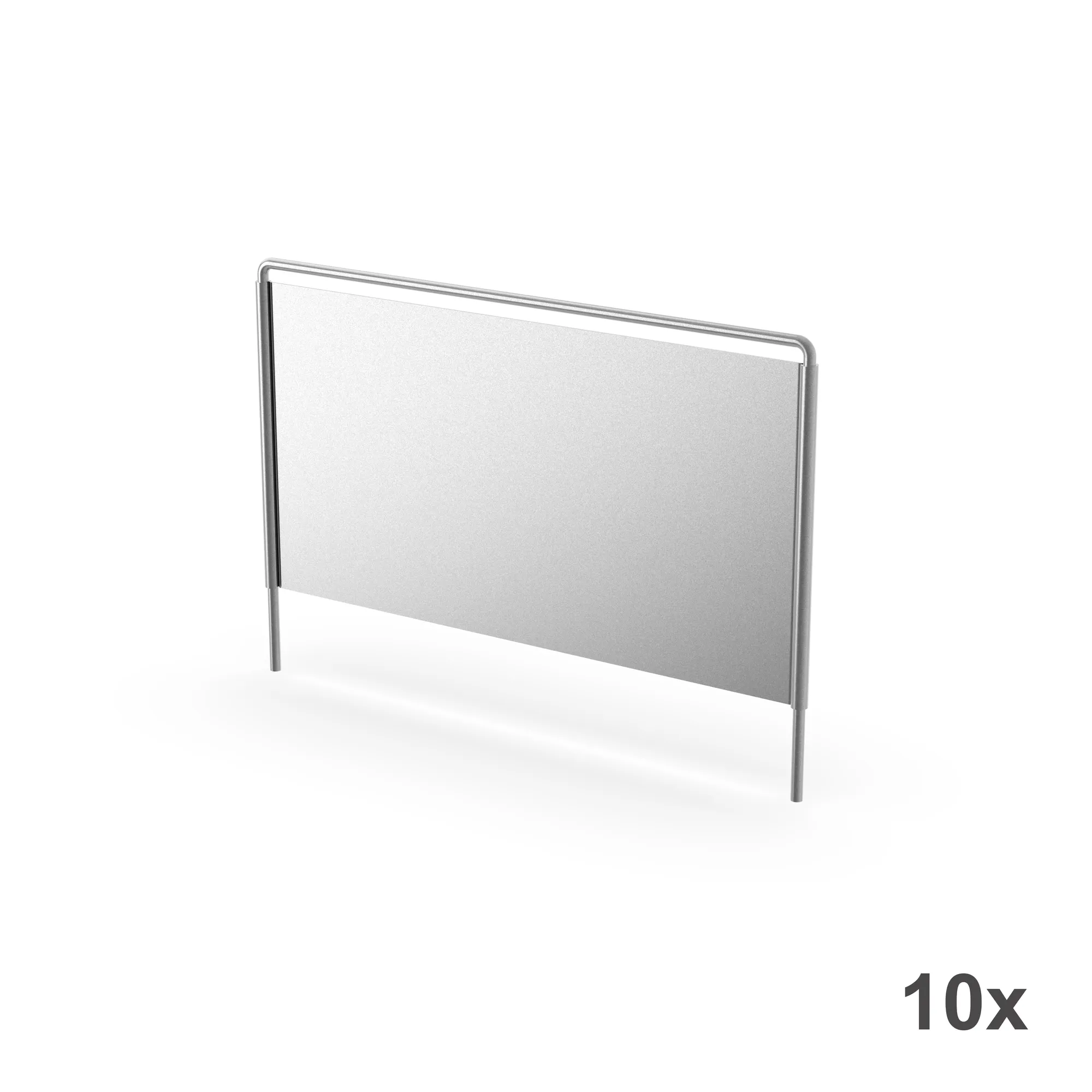 META CLIP, Fachteiler freistehend, 150 x 300 mm, verzinkt, 10 Stück – Ansicht in Blickhöhe