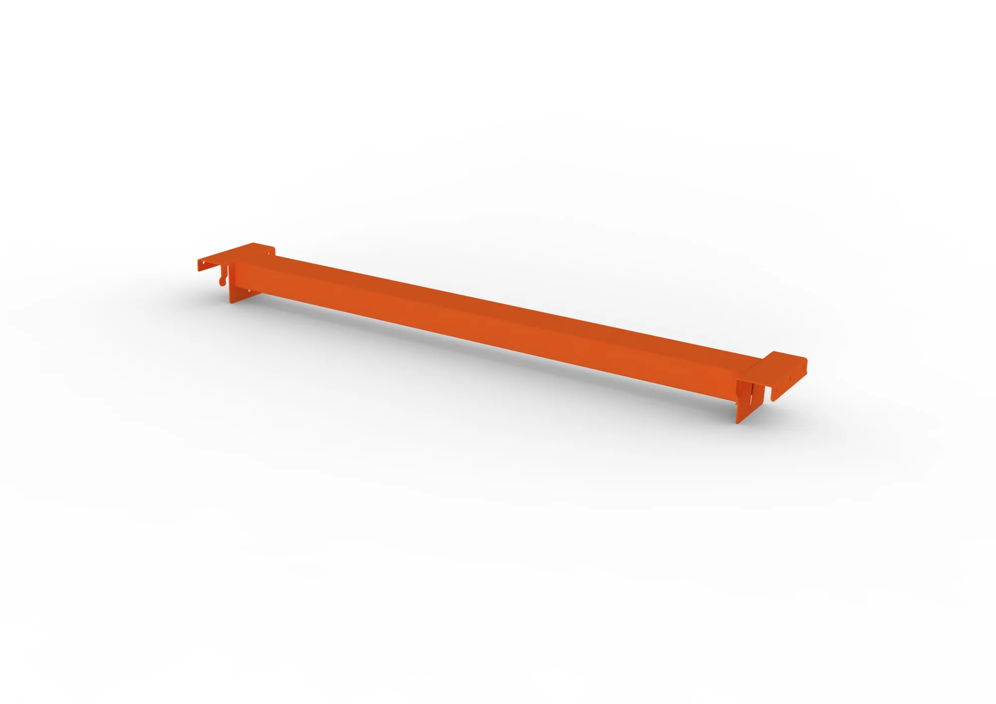 META MULTIPAL, Tiefenauflage schwer, 1100 mm, 1500 kg, RAL 2001 – Ansicht in Blickhöhe