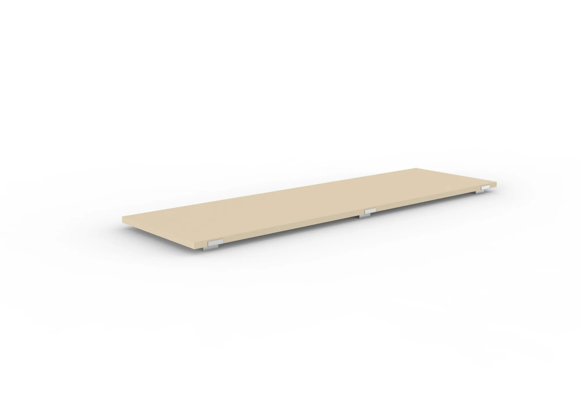 META MULTIPAL, Zusatzboden Spanplatte 38 mm, 2700 x 800 mm, mit Zentrierblech – Ansicht in Blickhöhe