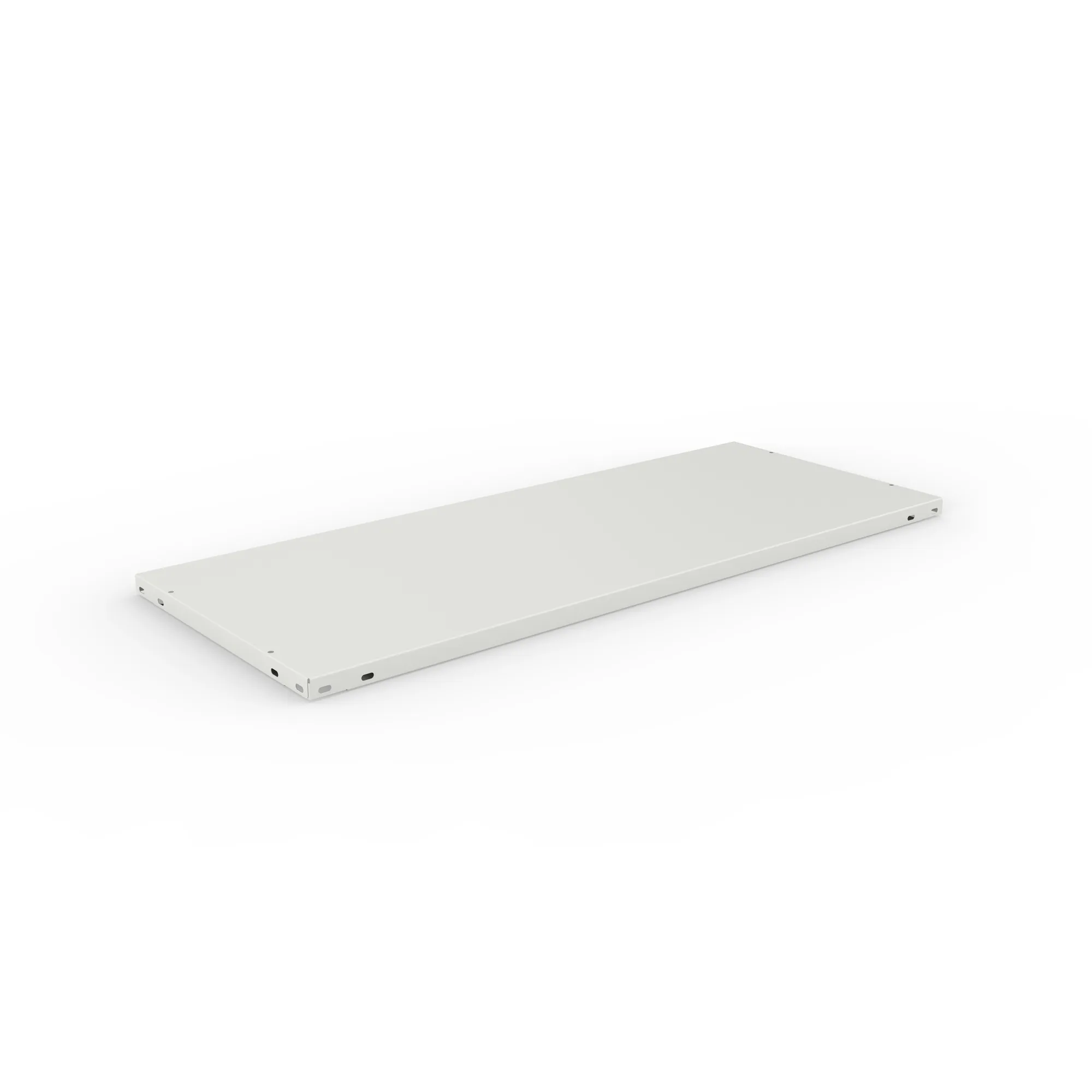 META CLIP, Fachboden L80, 1000 x 400 mm, RAL 7035 – Ansicht in Blickhöhe