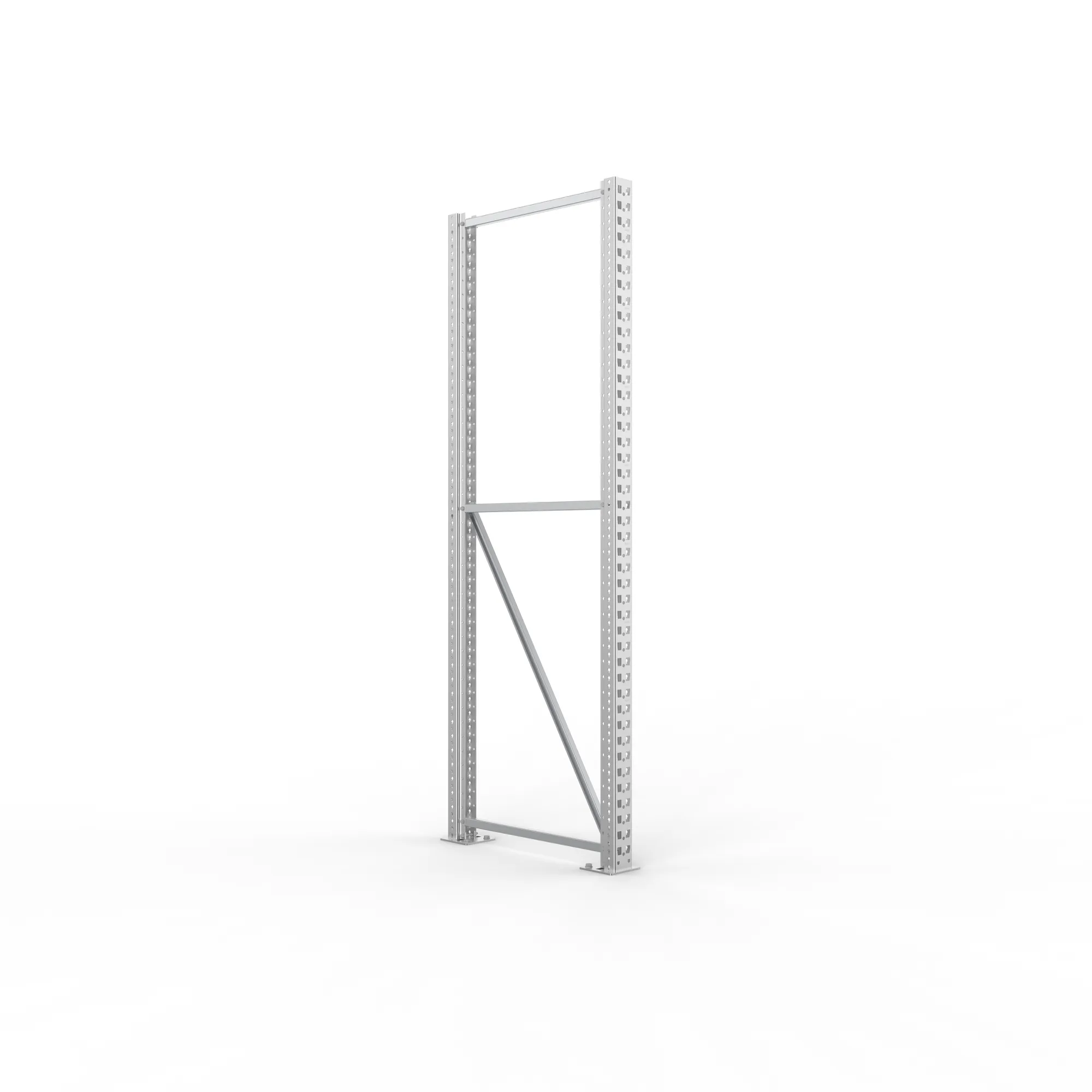 META MULTIPAL, Ständerrahmen, 2200 x 800 mm, 85/20, verzinkt – Ansicht in Blickhöhe