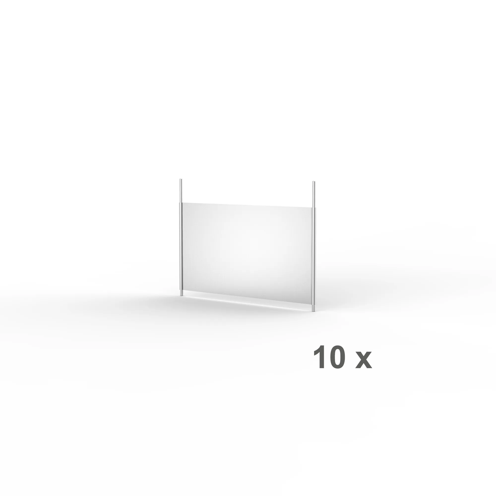 META CLIP, Fachteiler durchgehend, 200 x 300 mm, verzinkt, 10 Stück – Ansicht in Blickhöhe