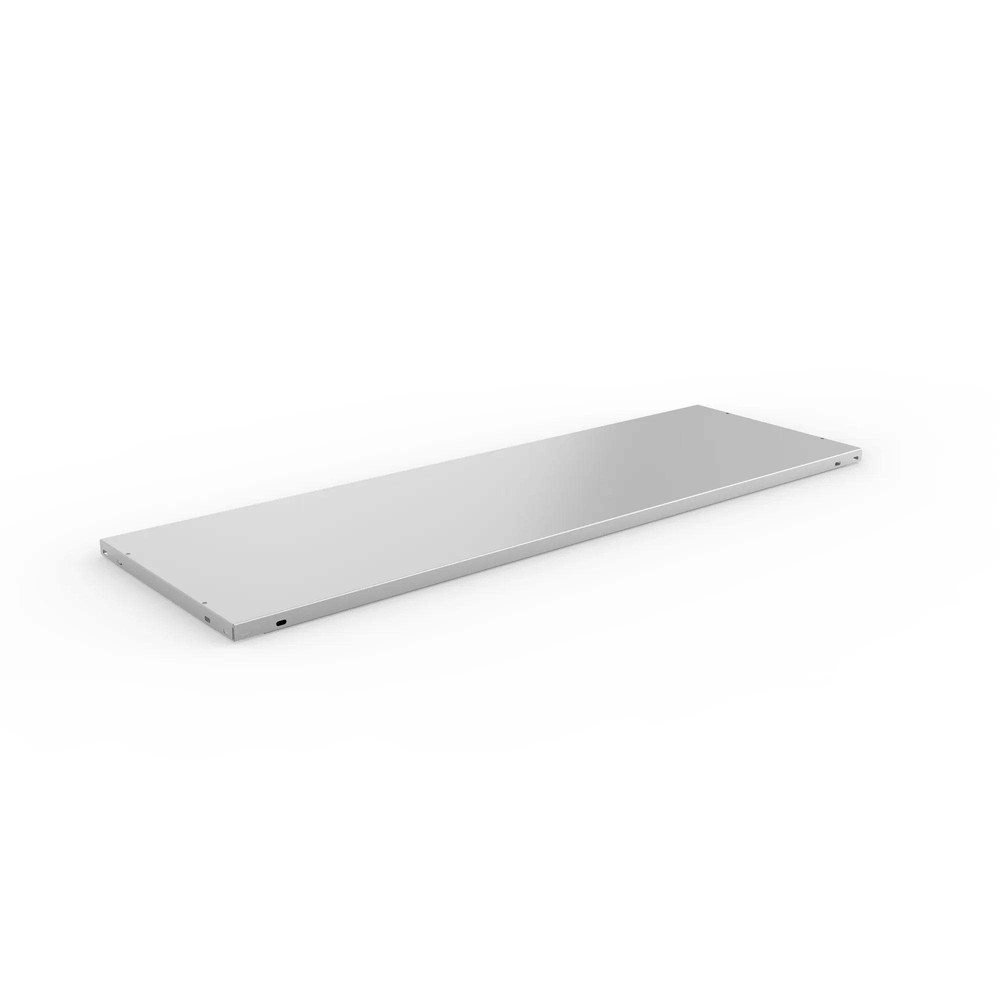 META CLIP, Fachboden L80, 1250 x 400 mm, verzinkt – Ansicht in Blickhöhe