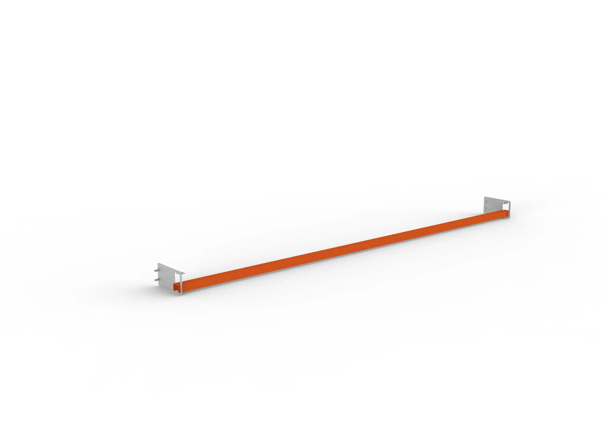 META MULTIPAL, Durchschubsicherung light, 2700 mm, LA 100 mm, RAL 2001 – Ansicht in Blickhöhe