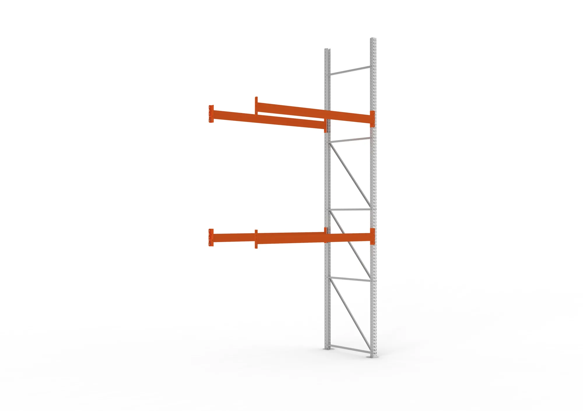 META MULTIPAL, Gefahrstoffregal KTC, Anbauregal, 4900 x 2225 x 1100 mm, Fachlast 2800 kg, 3 Ebenen – Ansicht in Blickhöhe