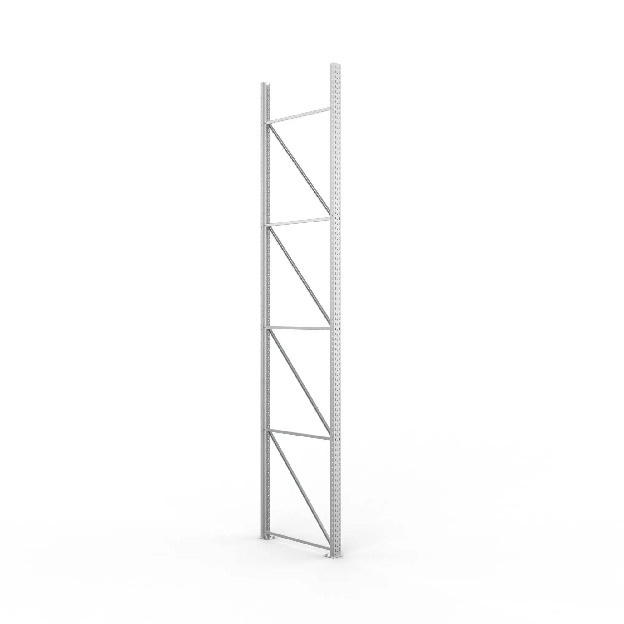 META MULTIPAL, Ständerrahmen, 4900 x 1100 mm, 100/20, verzinkt – Ansicht in Blickhöhe
