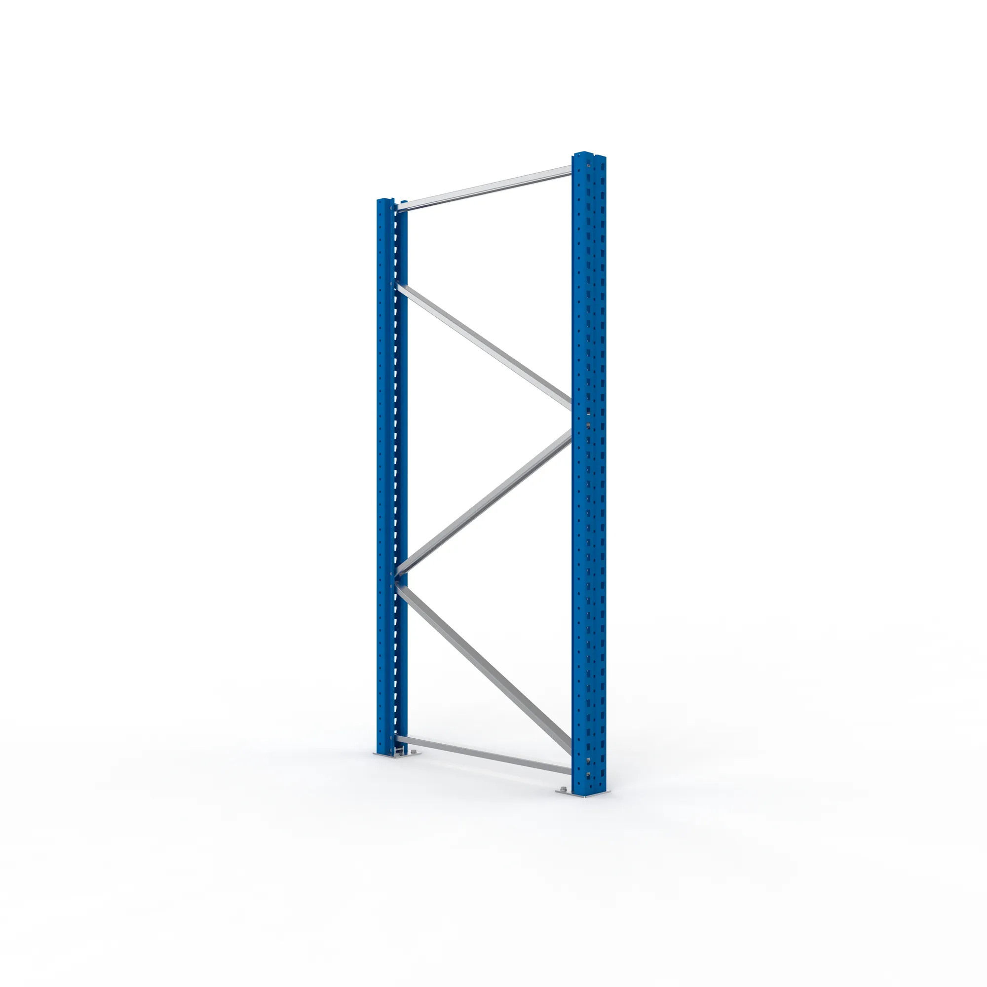 META MULTIPAL, Ständerrahmen, 2200 x 1100 mm, 120/20, RAL 5010 – Ansicht in Blickhöhe