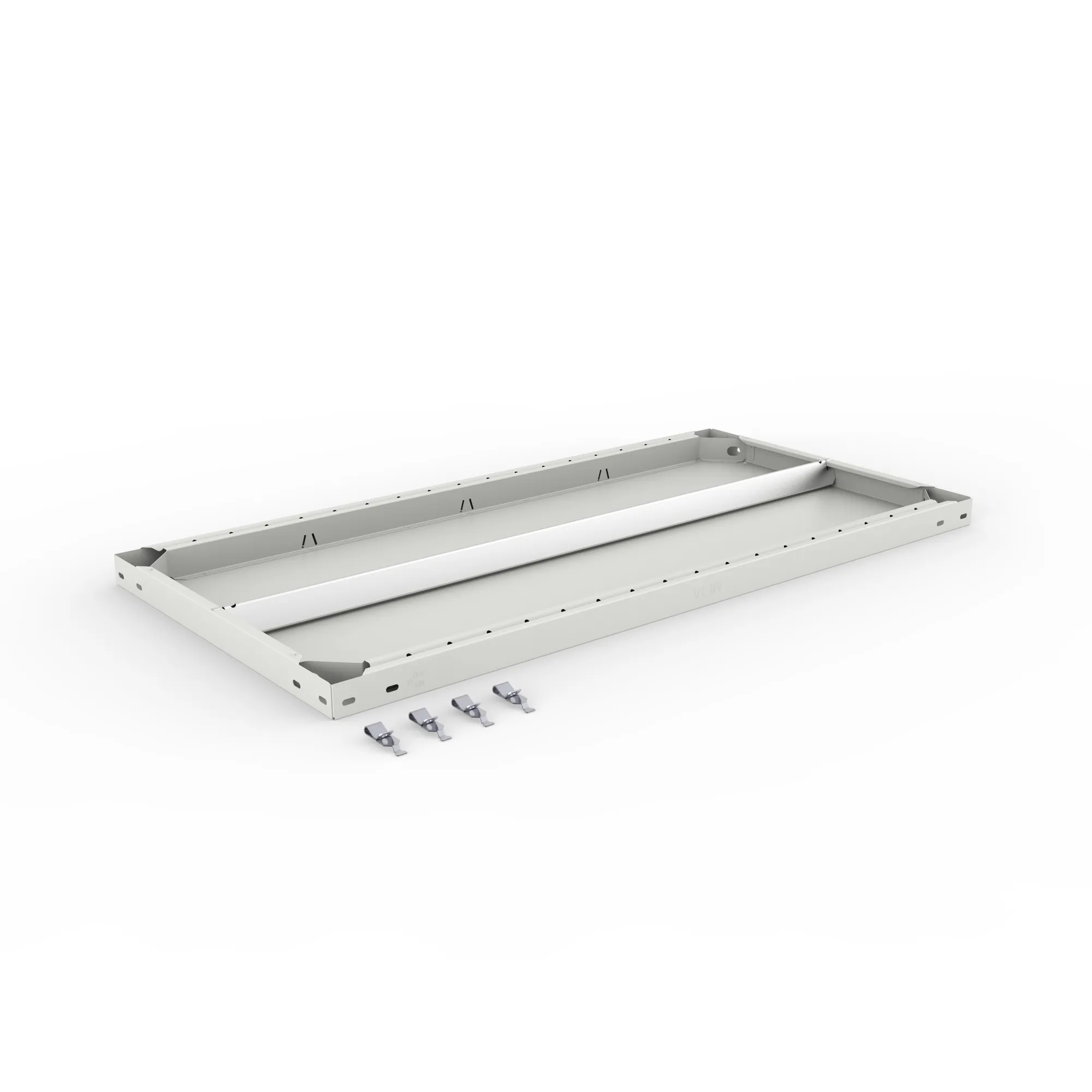 META CLIP, Zusatz-Fachboden, 1000 x 500 mm, 330 kg, RAL 7035