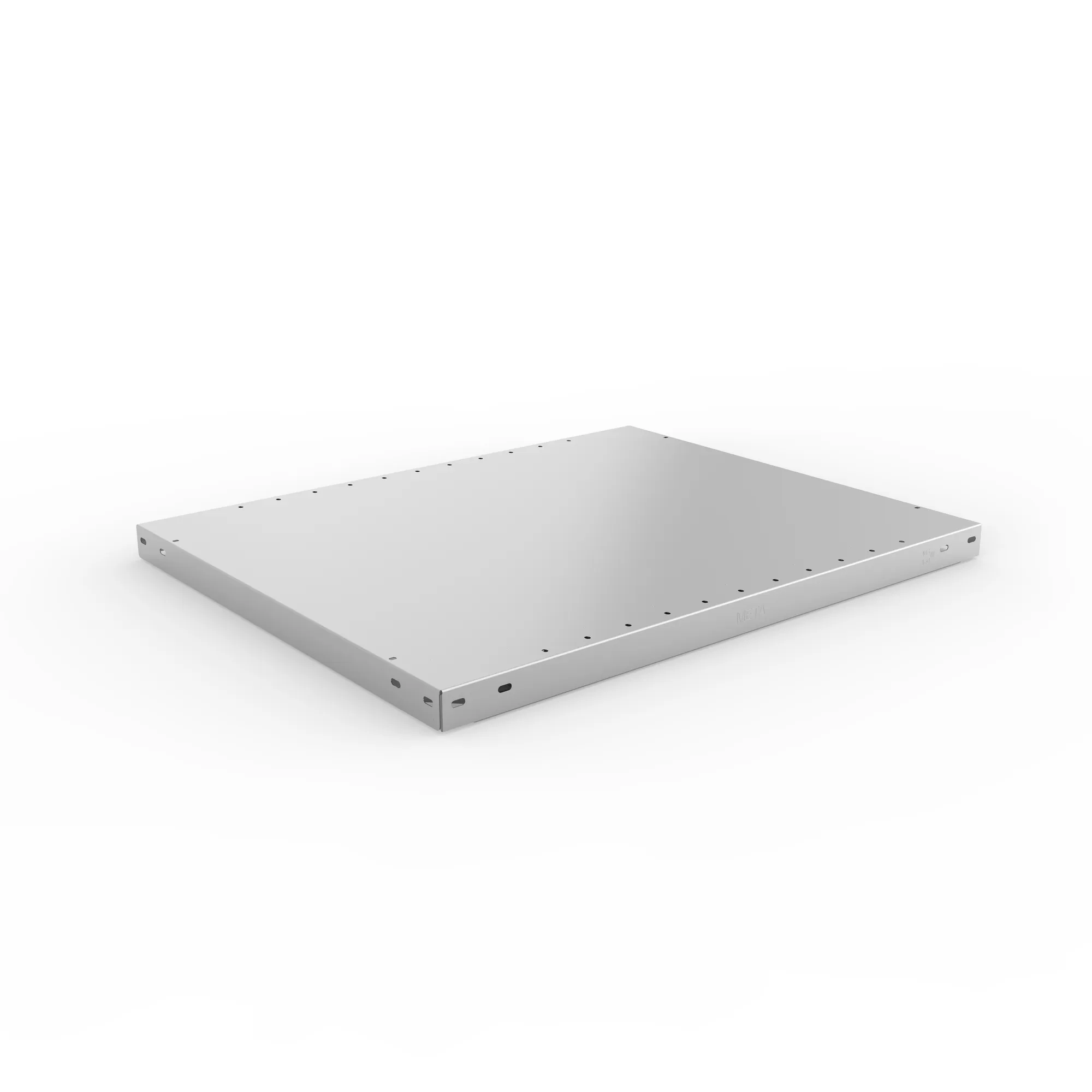META CLIP, Fachboden MS150, 750 x 600 mm, verzinkt – Ansicht in Blickhöhe