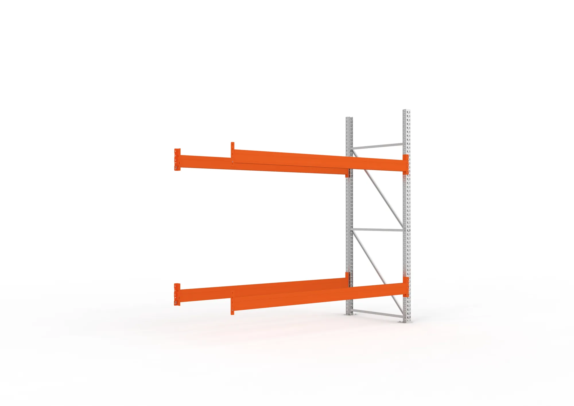 META MULTIPAL, Gefahrstoffregal, Anbauregal, 2700 x 2700 x 1100 mm, Fachlast 3510 kg, 2 Ebenen – Ansicht in Blickhöhe