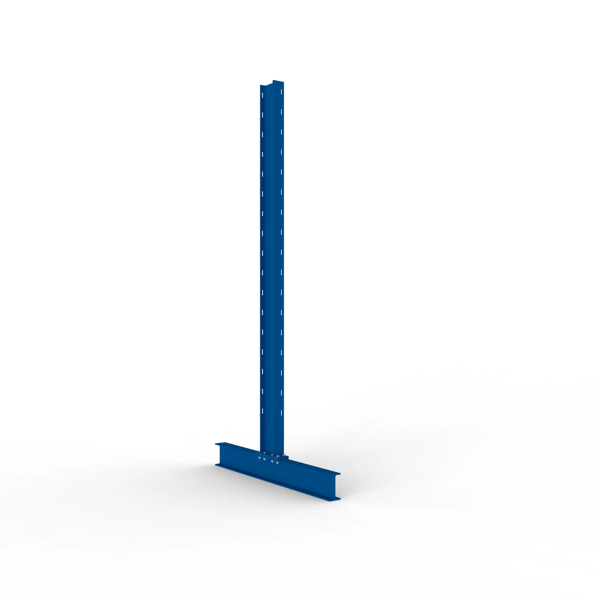 META MULTISTRONG L, Ständer, doppelseitig, 2000 x 400 mm, RAL 5010 – Ansicht in Blickhöhe