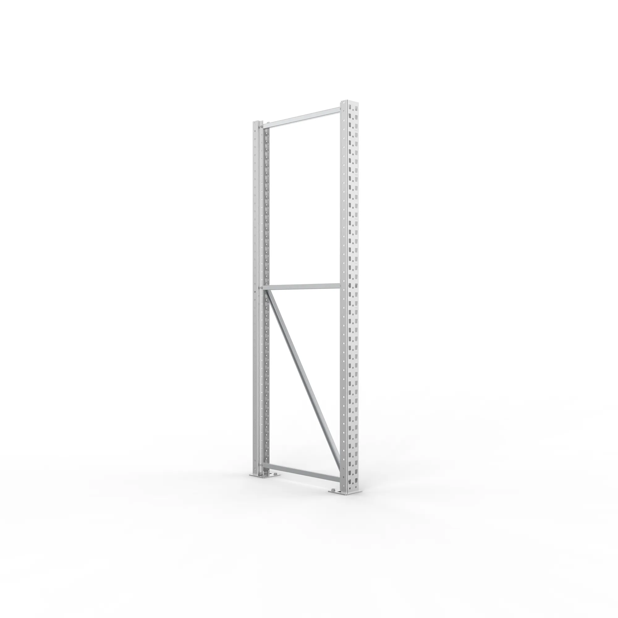META MULTIPAL, Ständerrahmen, 2200 x 800 mm, 100/20, verzinkt – Ansicht in Blickhöhe