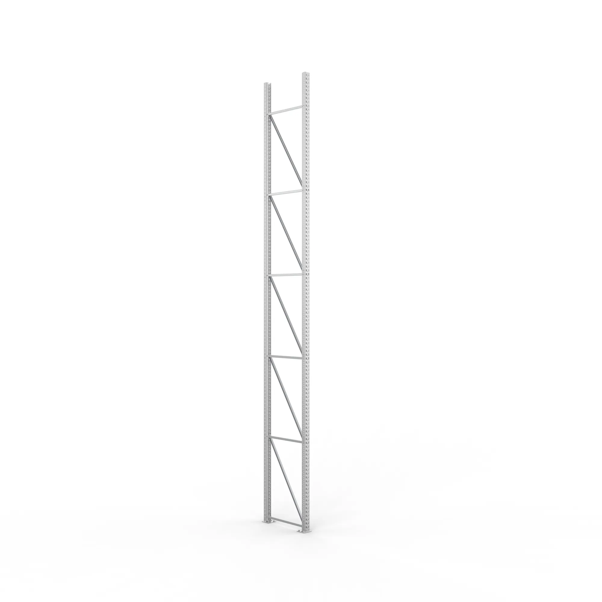 META MULTIPAL, Ständerrahmen, 6600 x 800 mm, 85/20, verzinkt – Ansicht in Blickhöhe