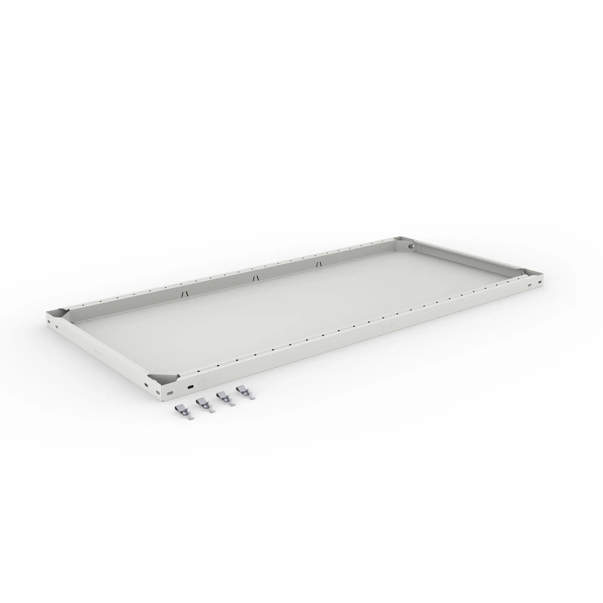 META CLIP, Zusatz-Fachboden, 1300 x 600 mm, 150 kg, RAL 7035