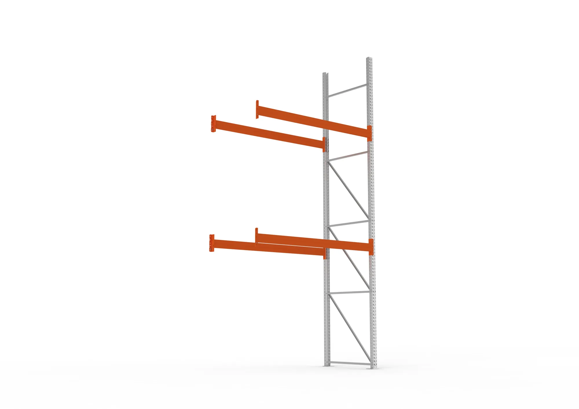 META MULTIPAL, Gefahrstoffregal KTC, Anbauregal, 4900 x 2225 x 1100 mm, Fachlast 2800 kg, 3 Ebenen – Ansicht von unten