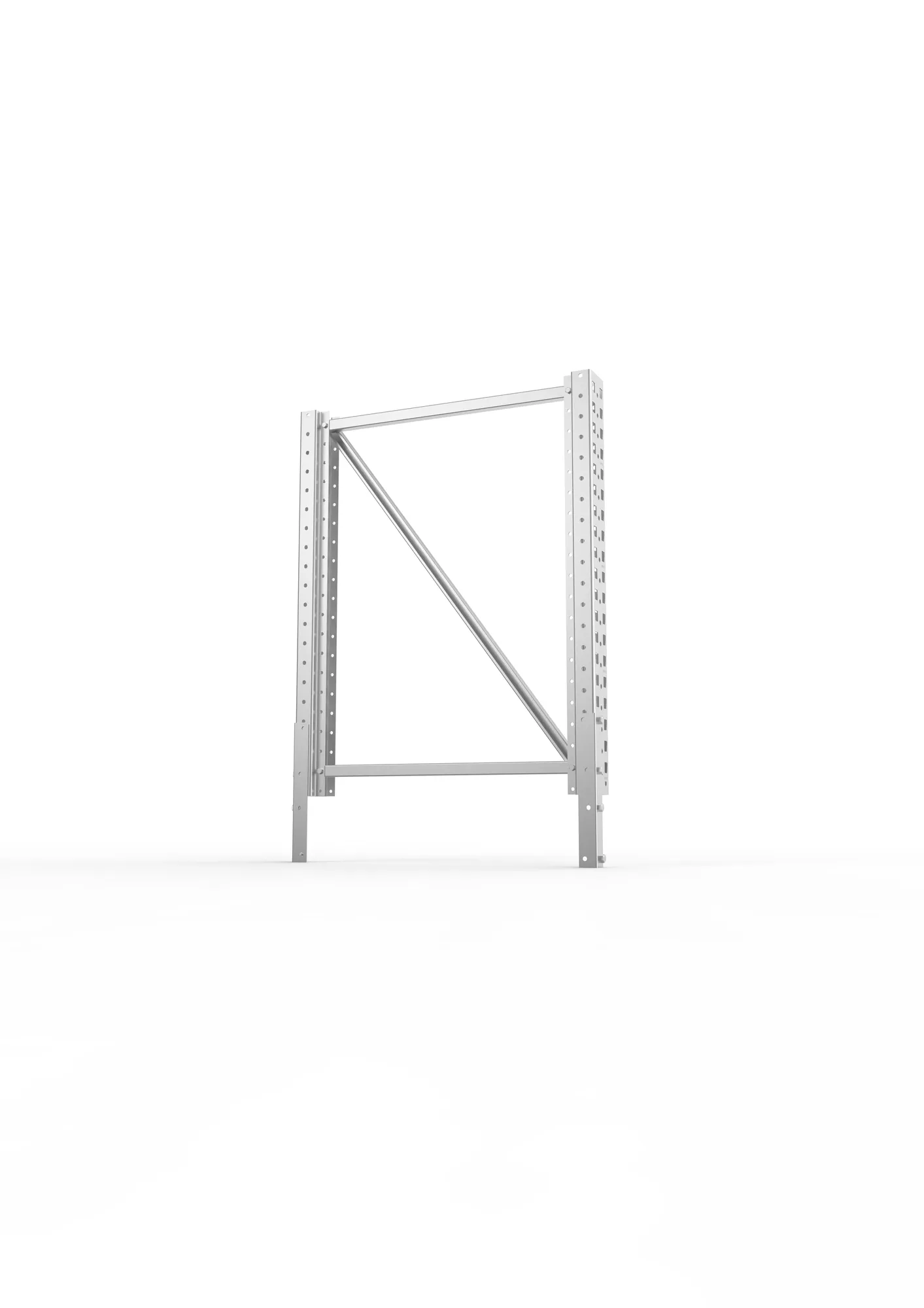 META MULTIPAL, Endständererhöhung H, 1000 x 800 mm, SR 100/20, verzinkt – Ansicht in Blickhöhe