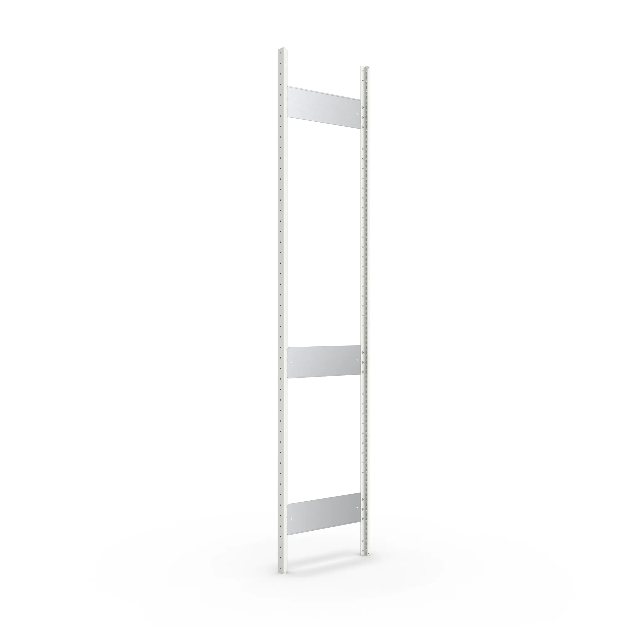META CLIP S3, Ständerrahmen T2N, 2500 x 500 mm, RAL 7035 – Ansicht in Blickhöhe
