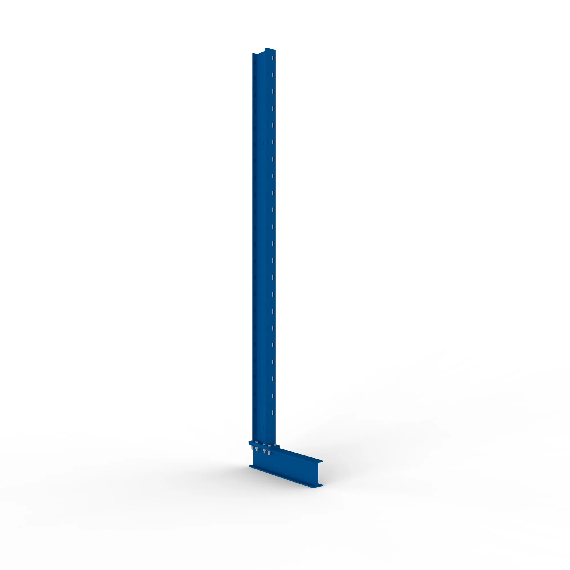 META MULTISTRONG M, Ständer, einseitig, 2500 x 400 mm, RAL 5010 – Ansicht in Blickhöhe