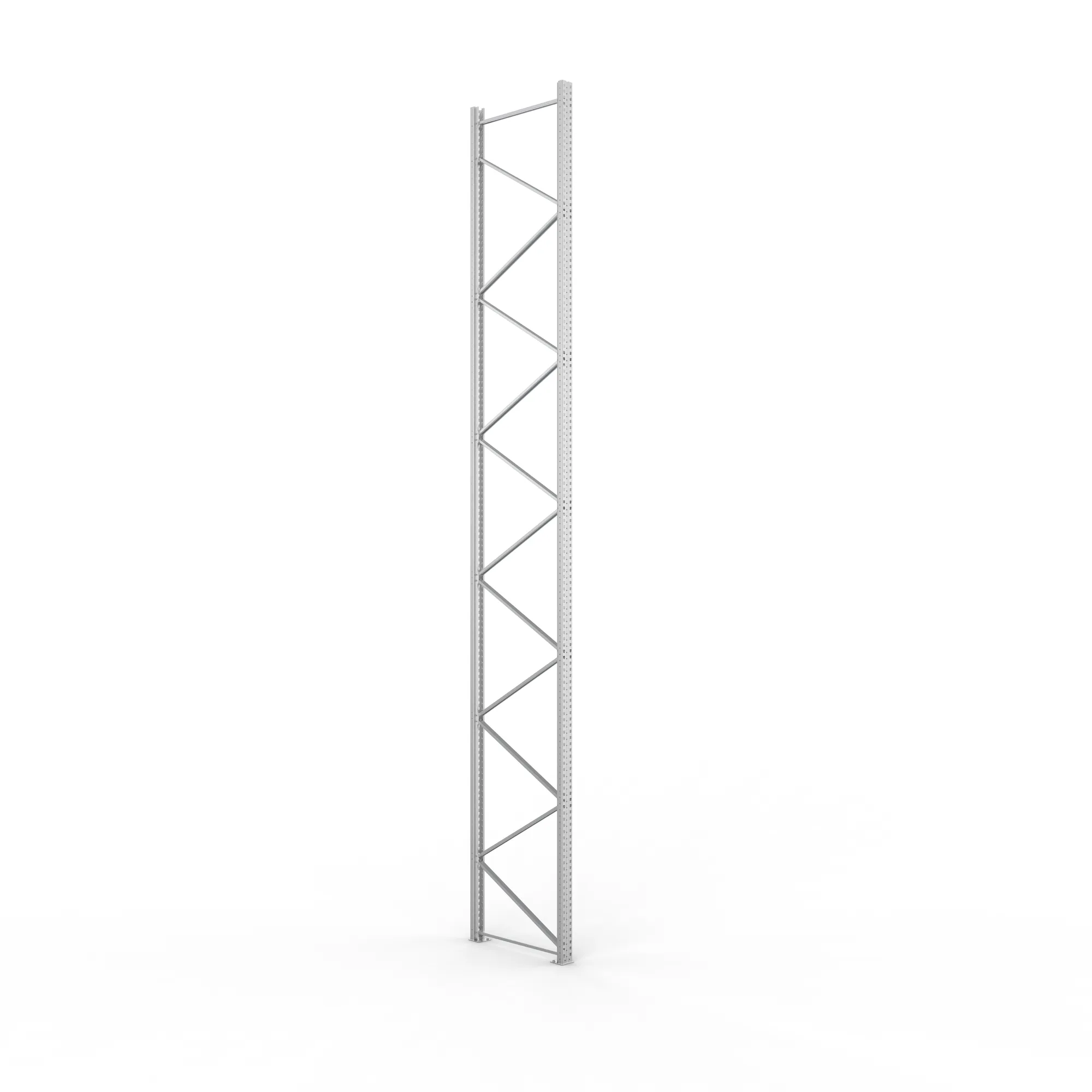 META MULTIPAL, Ständerrahmen, 7100 x 1100 mm, 120/20, verzinkt – Ansicht in Blickhöhe