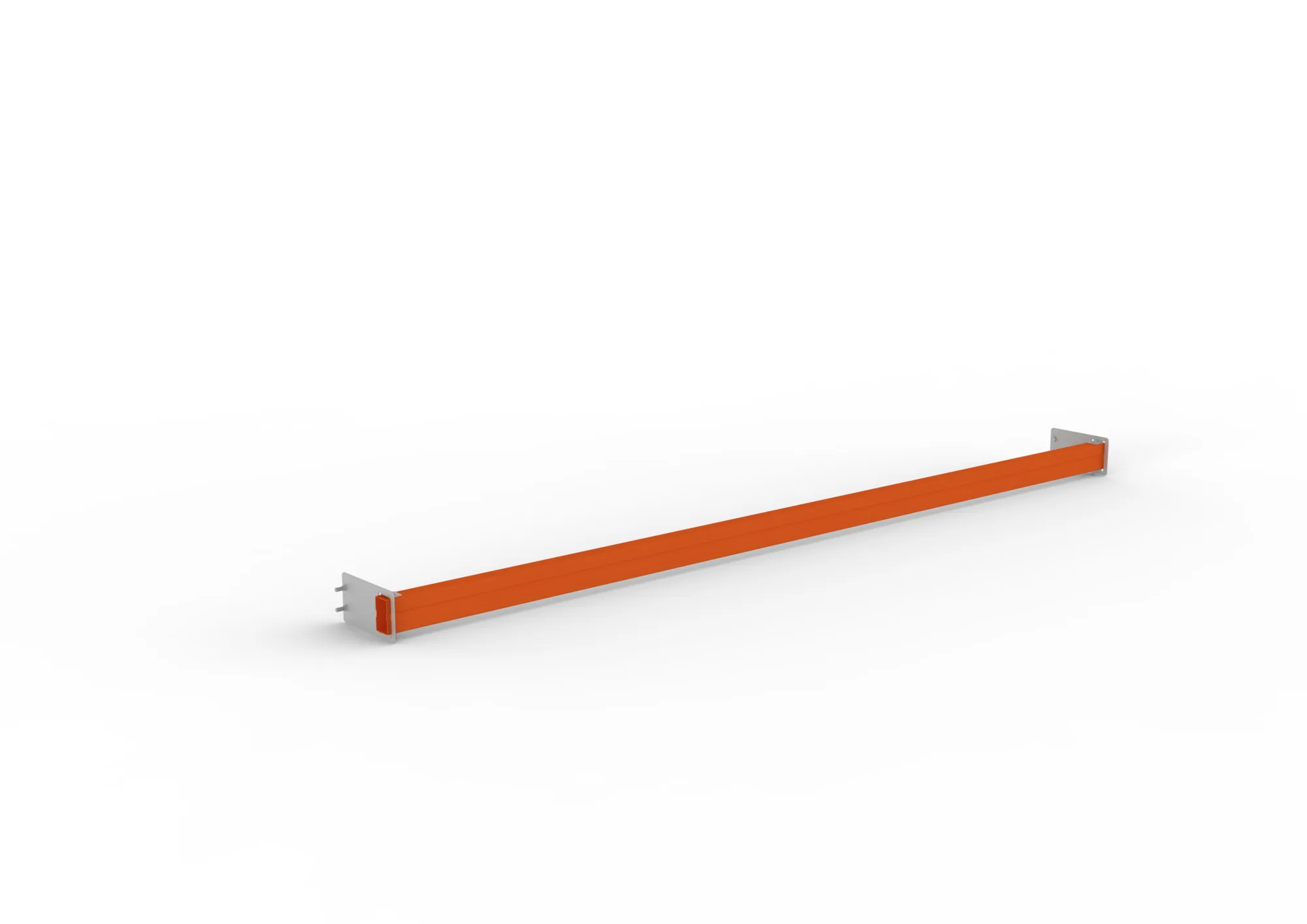 META MULTIPAL, Durchschubsicherung heavy, 2700 mm, LA 100 mm, RAL 2001 – Ansicht in Blickhöhe