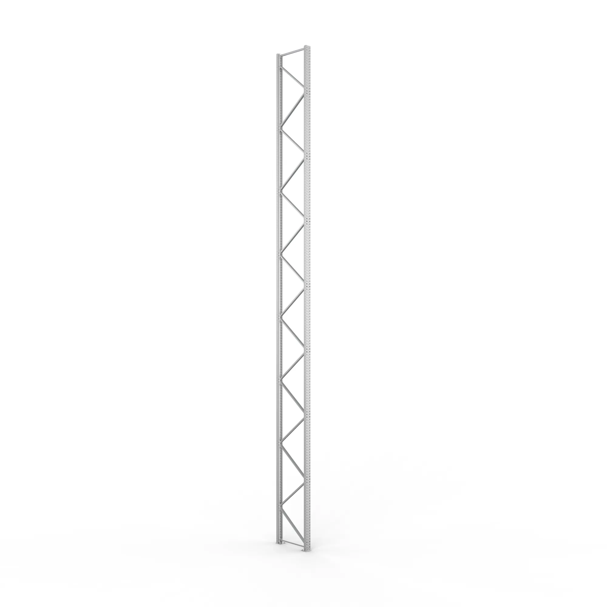 META MULTIPAL, Ständerrahmen, 9300 x 800 mm, 120/20, verzinkt – Ansicht in Blickhöhe