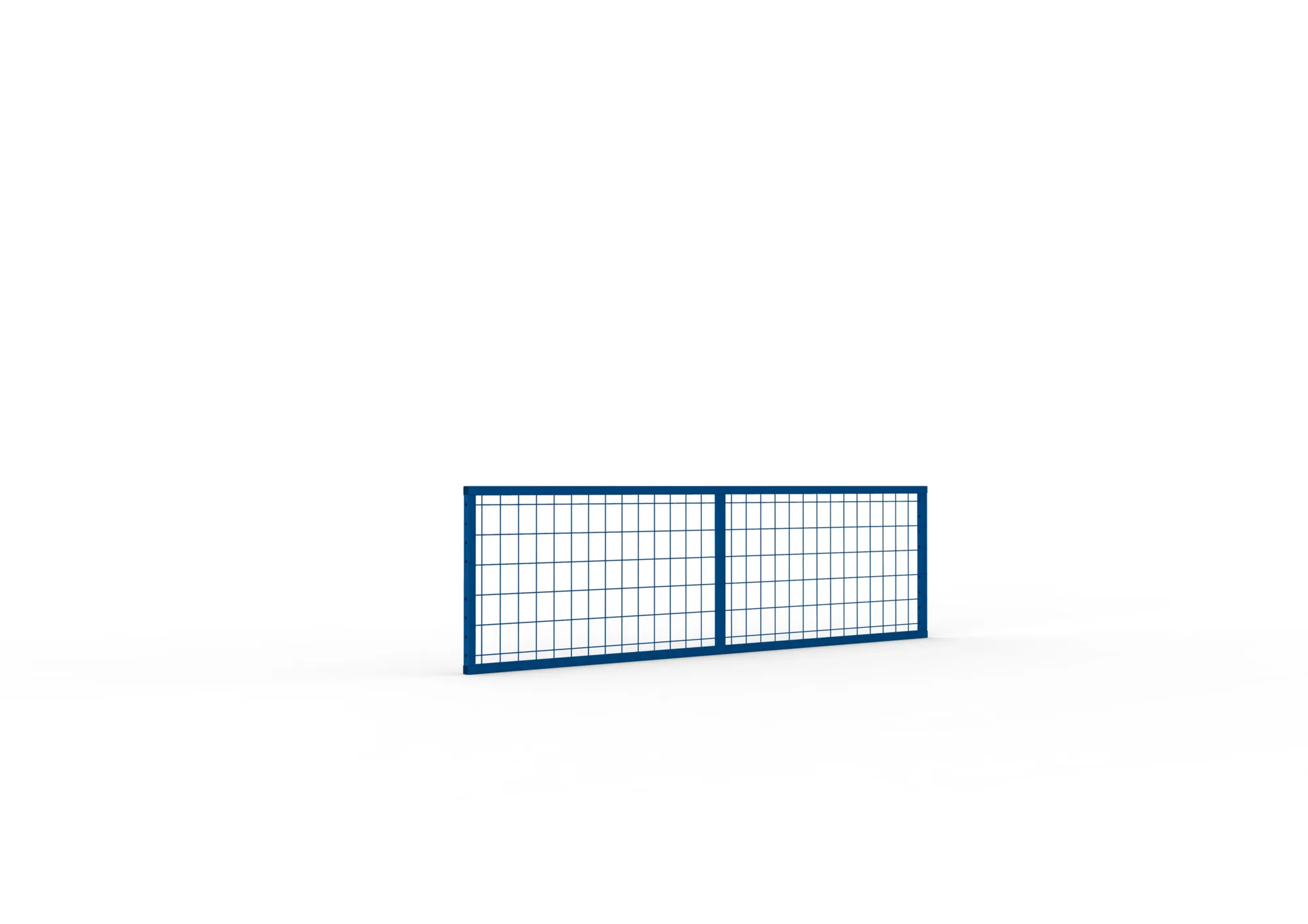 META MULTIPAL, Rückwandgitter, 500 x 1825 mm, RAL 5010 – Ansicht in Blickhöhe