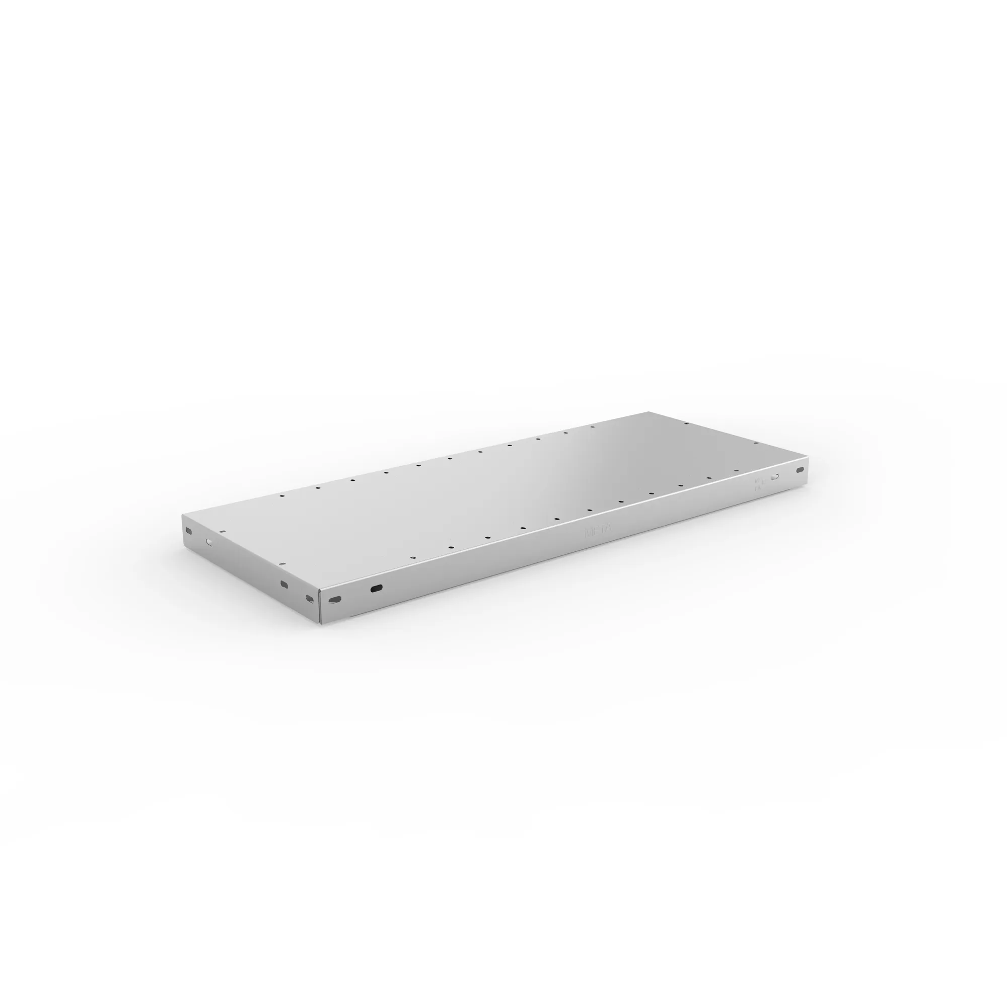 META CLIP, Fachboden MS150, 750 x 300 mm, verzinkt – Ansicht in Blickhöhe