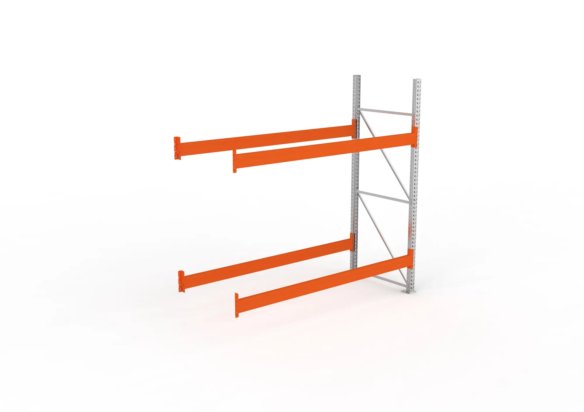 META MULTIPAL, Gefahrstoffregal, Anbauregal, 2700 x 2700 x 1100 mm, Fachlast 3510 kg, 2 Ebenen – Ansicht von oben