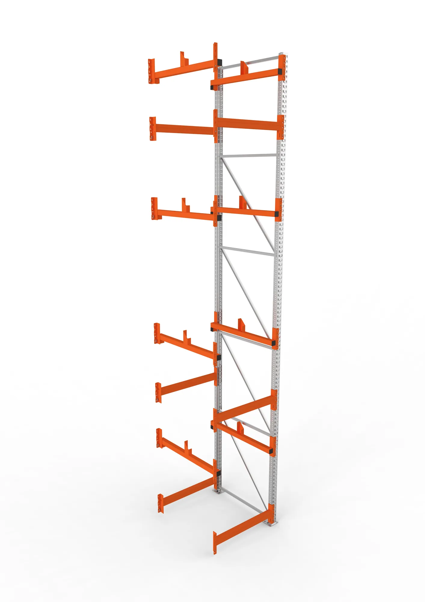 META MULTIPAL, Kabeltrommelregal, Anbauregal, 5500 x 900 x 1100 mm, Feldlast 5500 kg, 2 Ebenen, Typ 1, verzinkt – Ansicht von oben