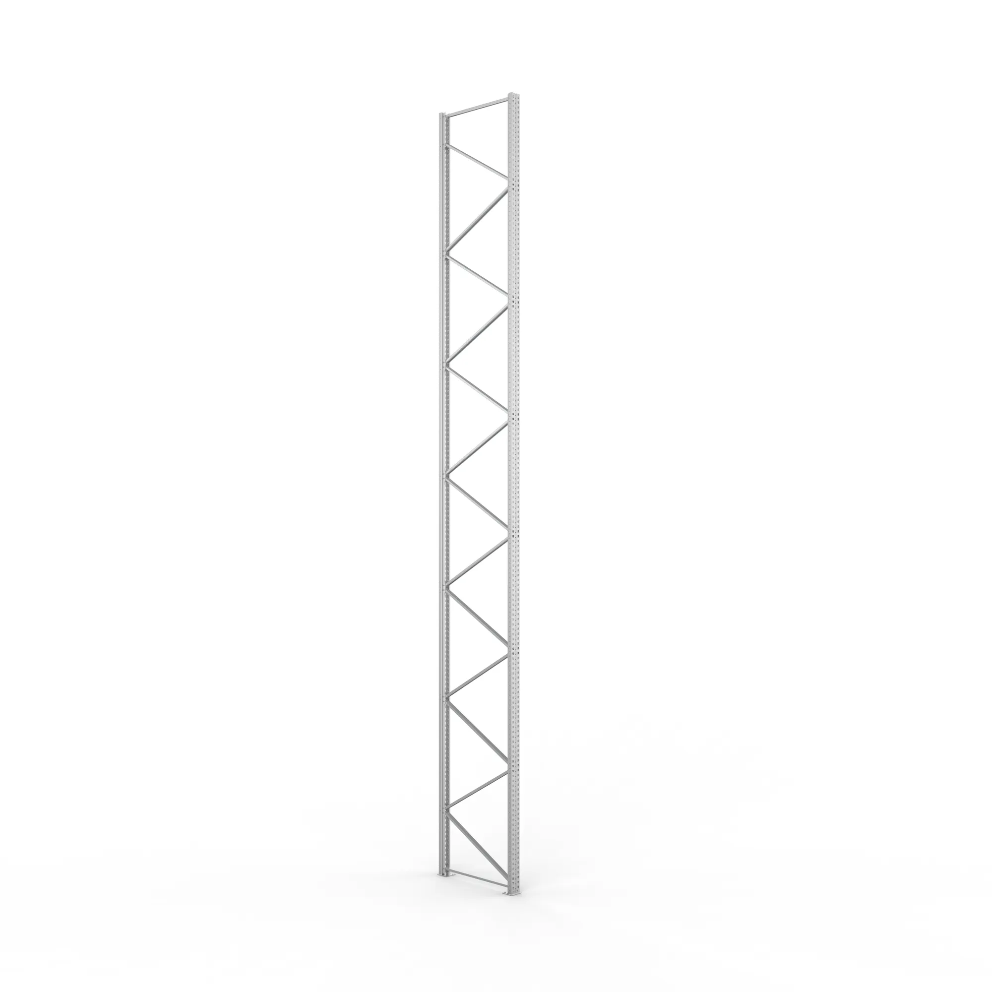 META MULTIPAL, Ständerrahmen, 8200 x 1100 mm, 120/20, verzinkt – Ansicht in Blickhöhe