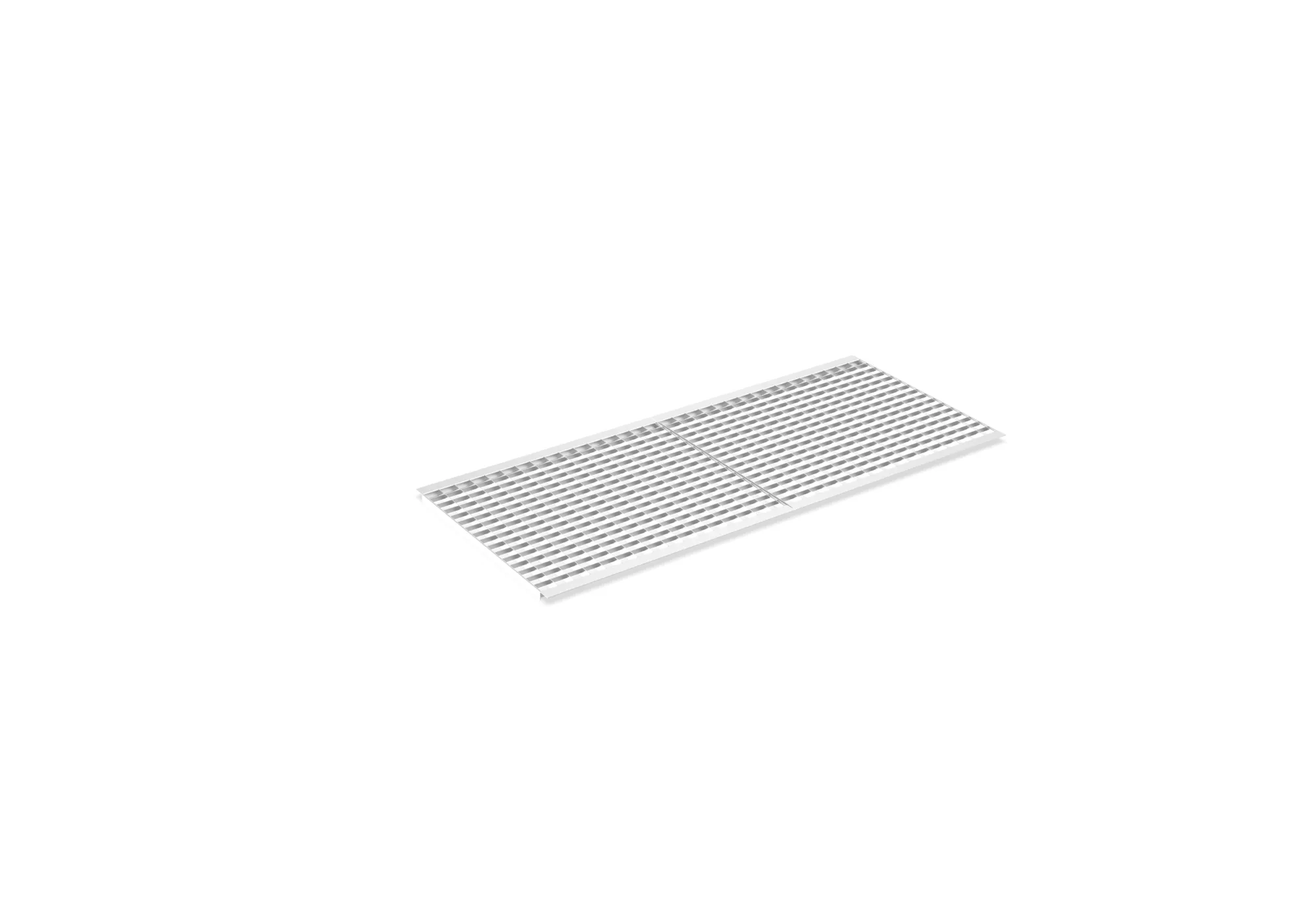 META MULTIPAL, Gitterrostboden eingelegt, 1825 x 800 mm, 850 kg/m², feuerverzinkt – Ansicht in Blickhöhe