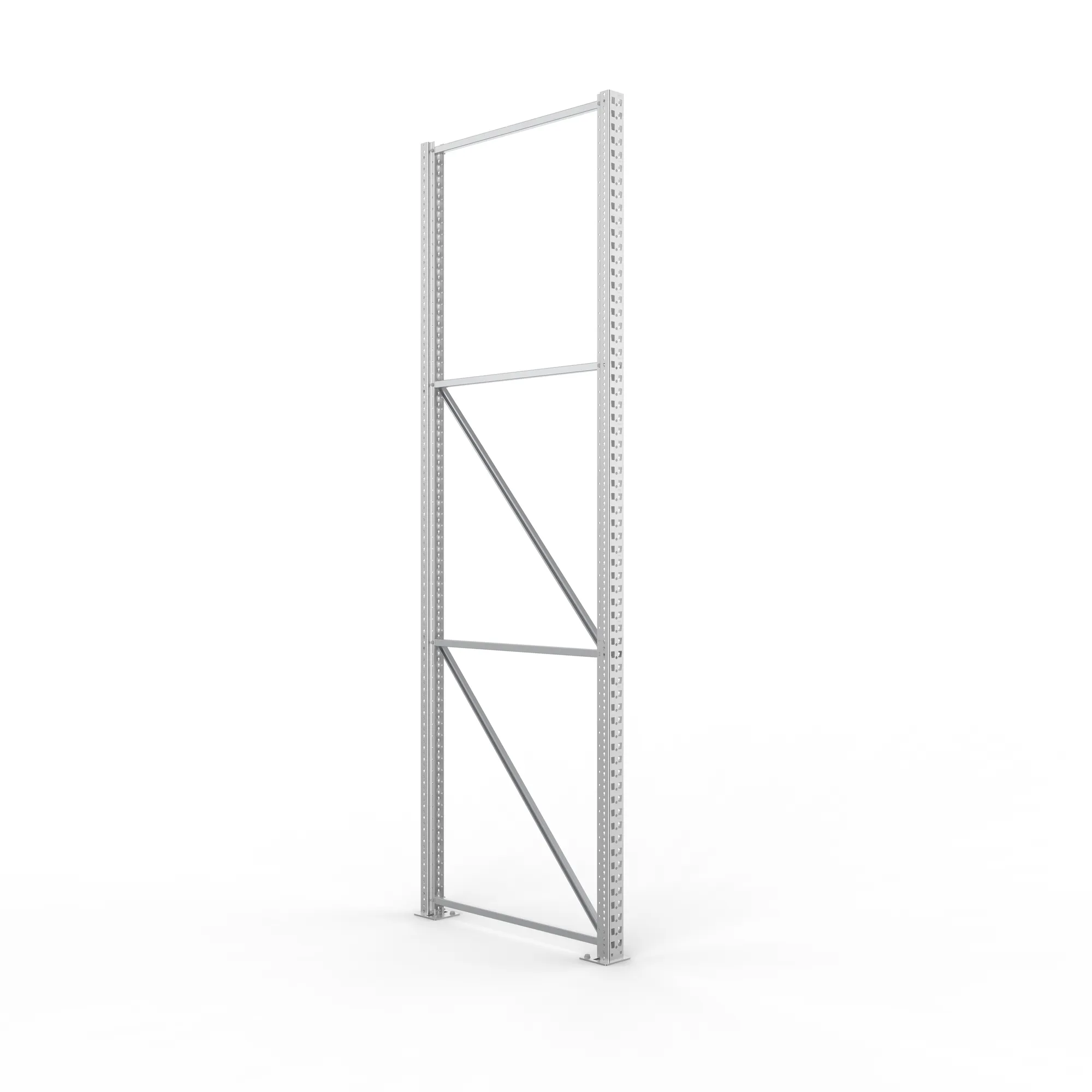 META MULTIPAL, Ständerrahmen, 3300 x 1100 mm, 85/20, verzinkt – Ansicht in Blickhöhe