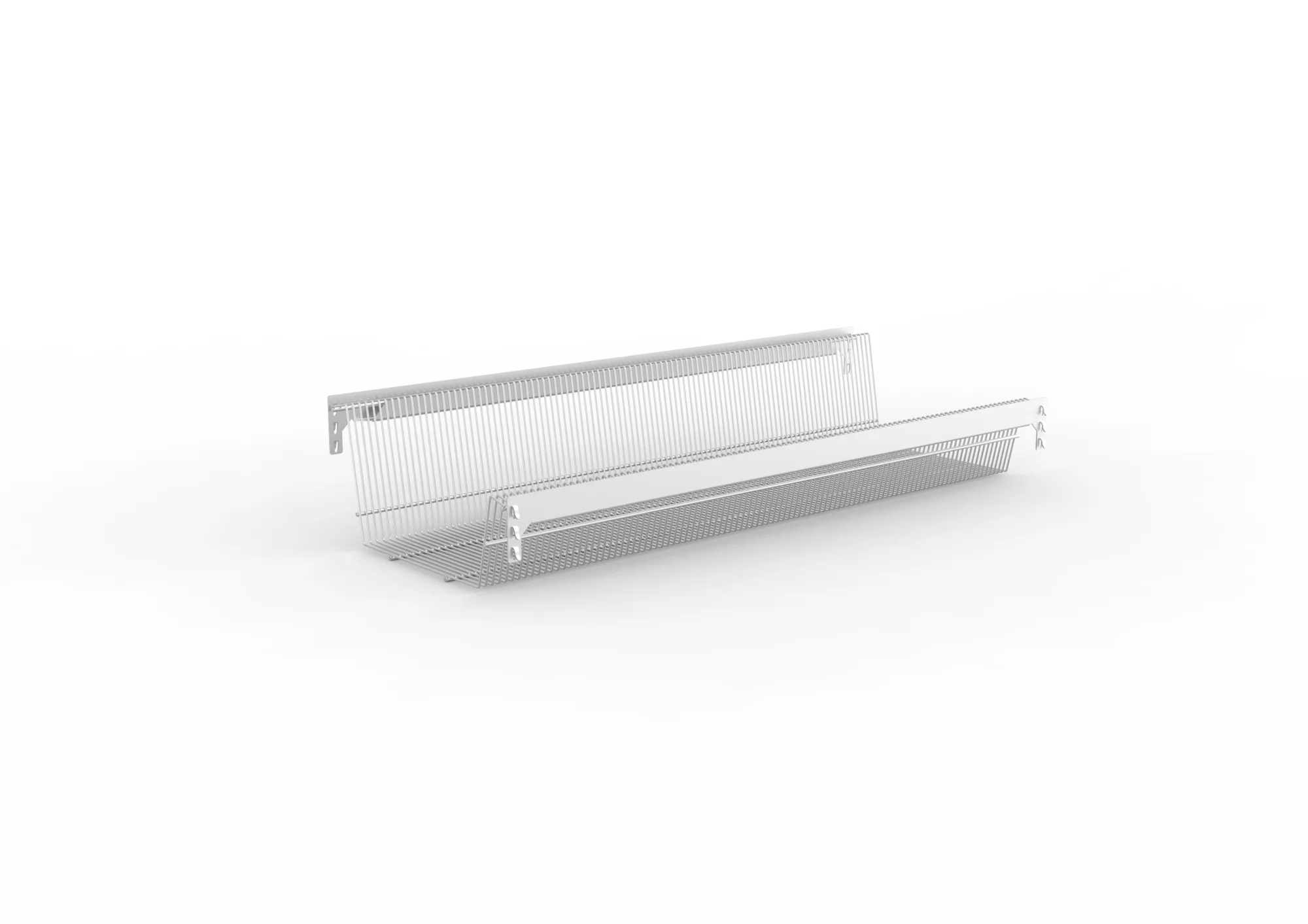 META CLIP, Drahtkorb H, 1000 x 400 mm, 100 kg, mit Längsriegeln, verzinkt
