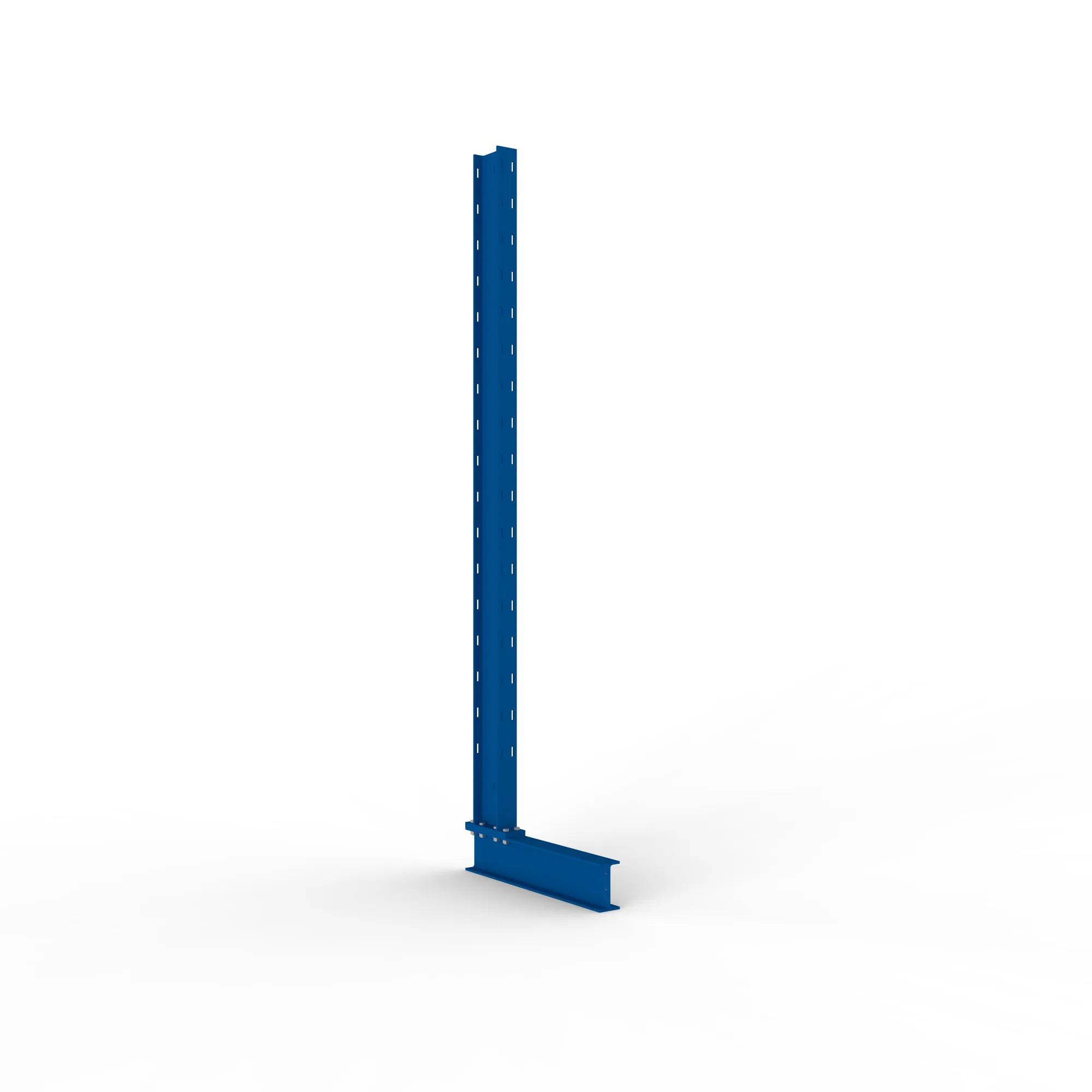 META MULTISTRONG L, Ständer, einseitig, 2000 x 400 mm, RAL 5010 – Ansicht in Blickhöhe