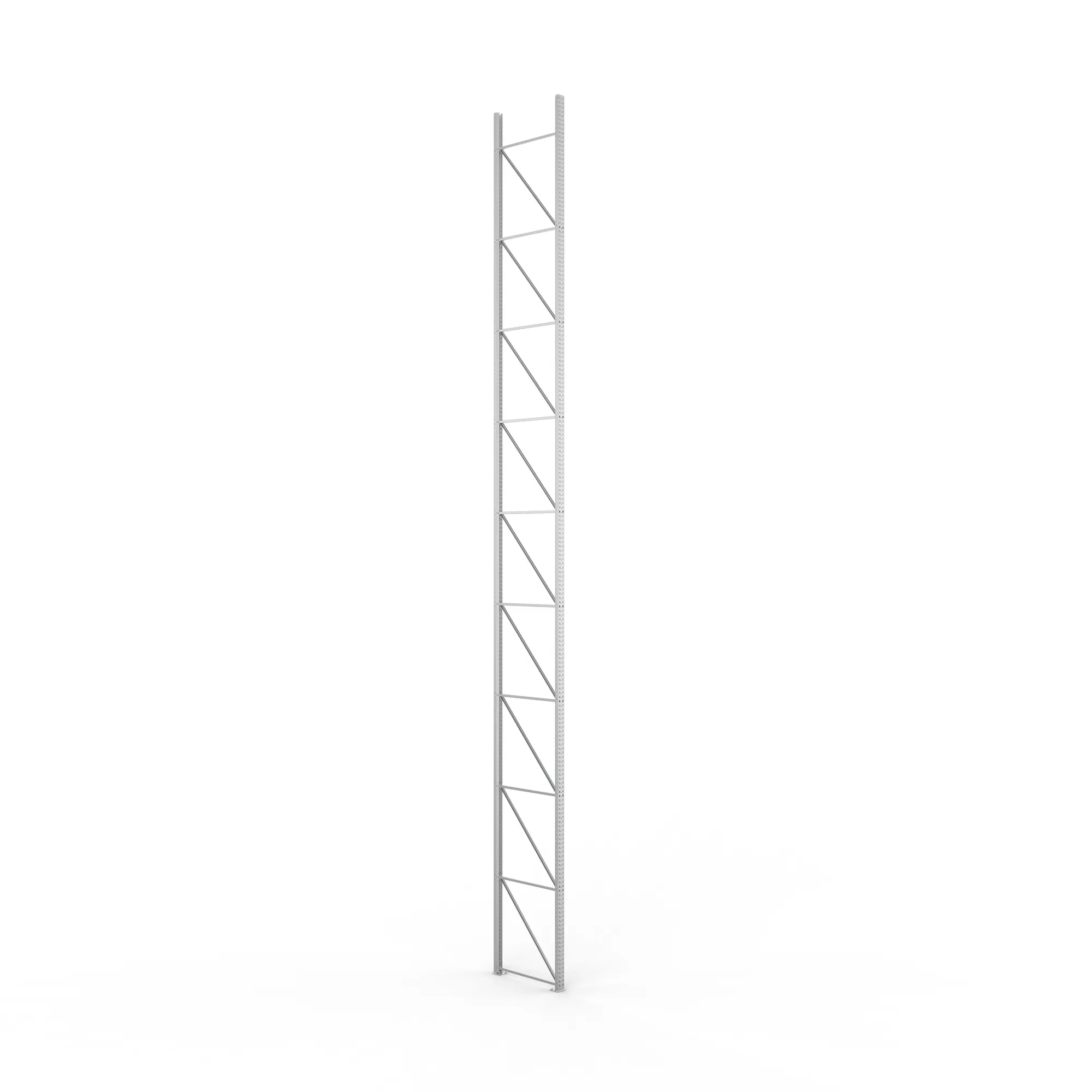 META MULTIPAL, Ständerrahmen, 10.400 x 1100 mm, 100/20, verzinkt – Ansicht in Blickhöhe