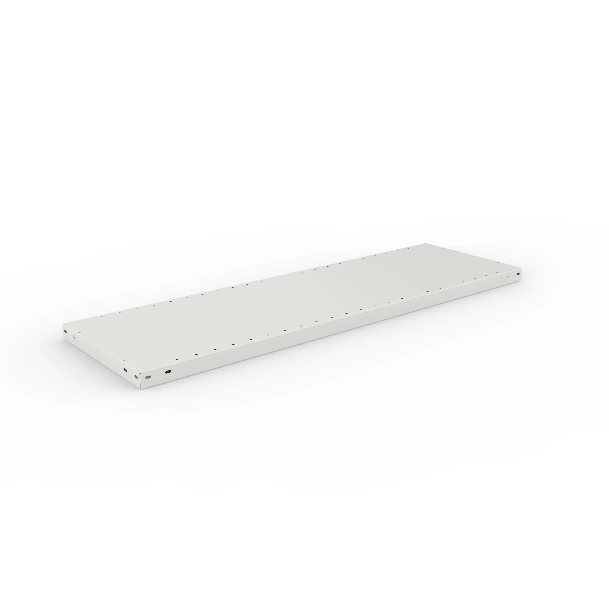 META CLIP, Fachboden MS150, 1300 x 400 mm, RAL 7035 – Ansicht in Blickhöhe