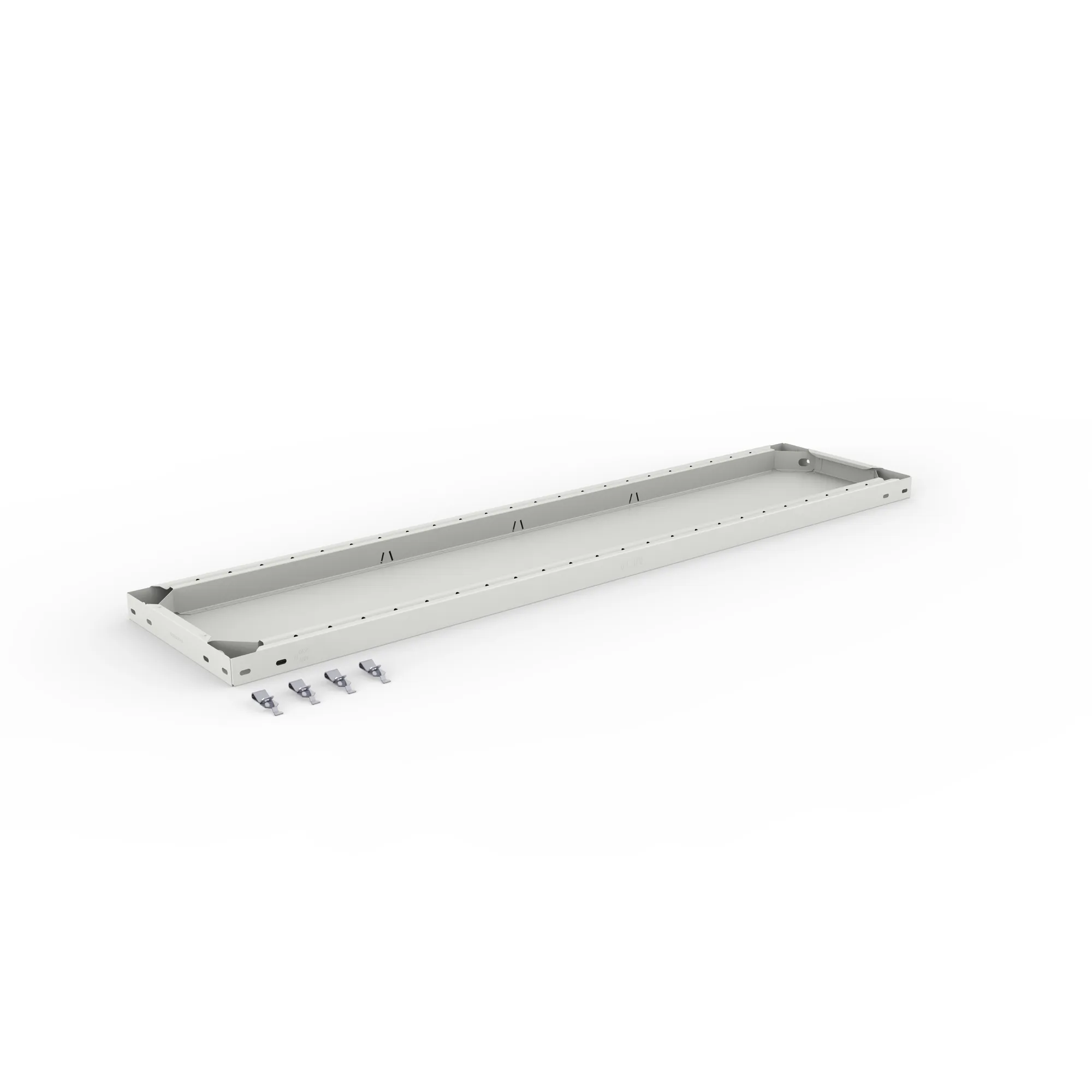 META CLIP, Zusatz-Fachboden, 1300 x 300 mm, 230 kg, RAL 7035