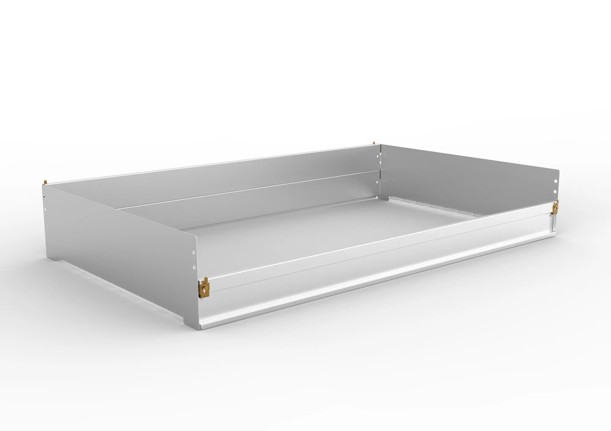 META CLIP, Schüttgutmulde, 1000 x 600 mm, verzinkt – Ansicht in Blickhöhe