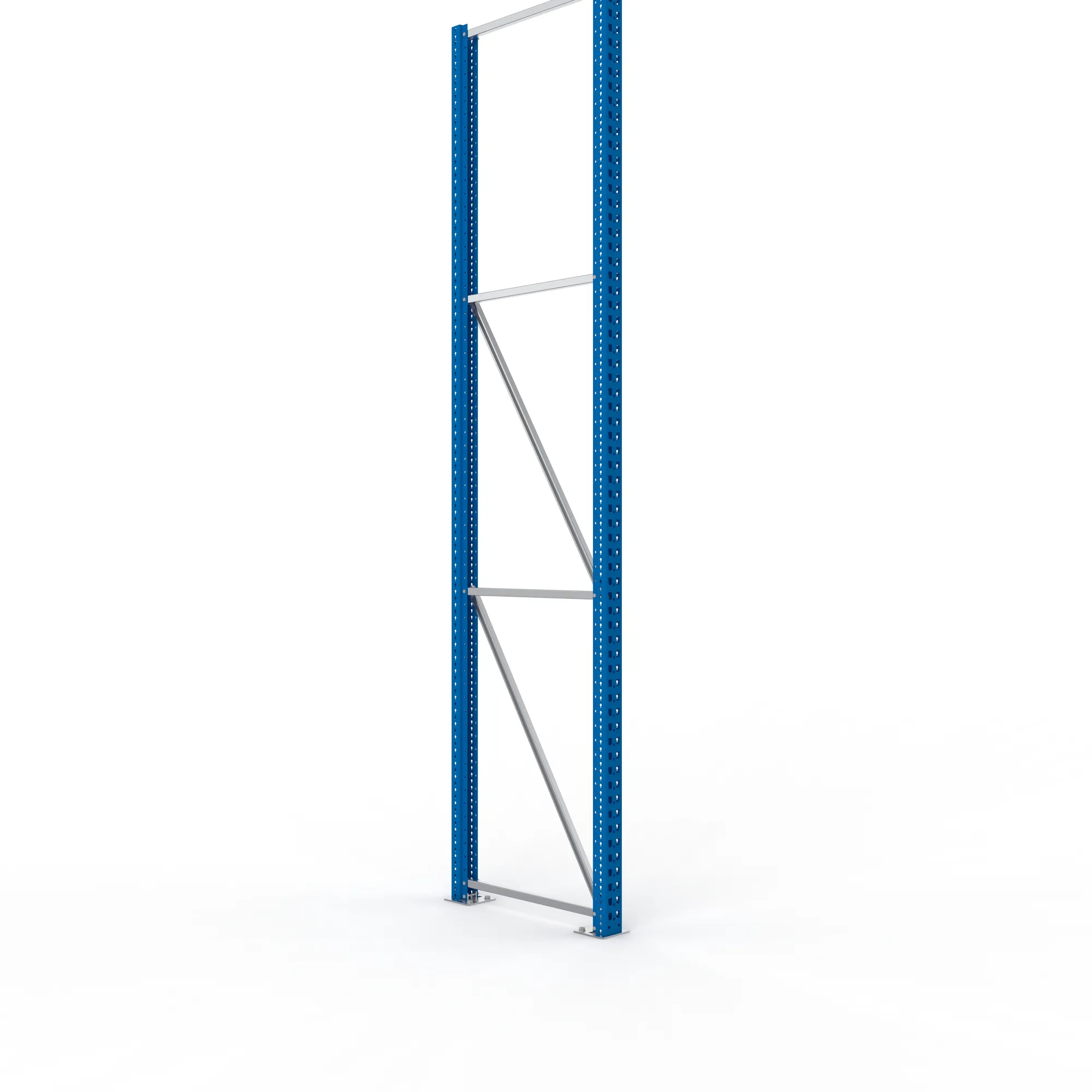 META MULTIPAL, Ständerrahmen, 3300 x 800 mm, 85/20, RAL 5010 – Ansicht in Blickhöhe