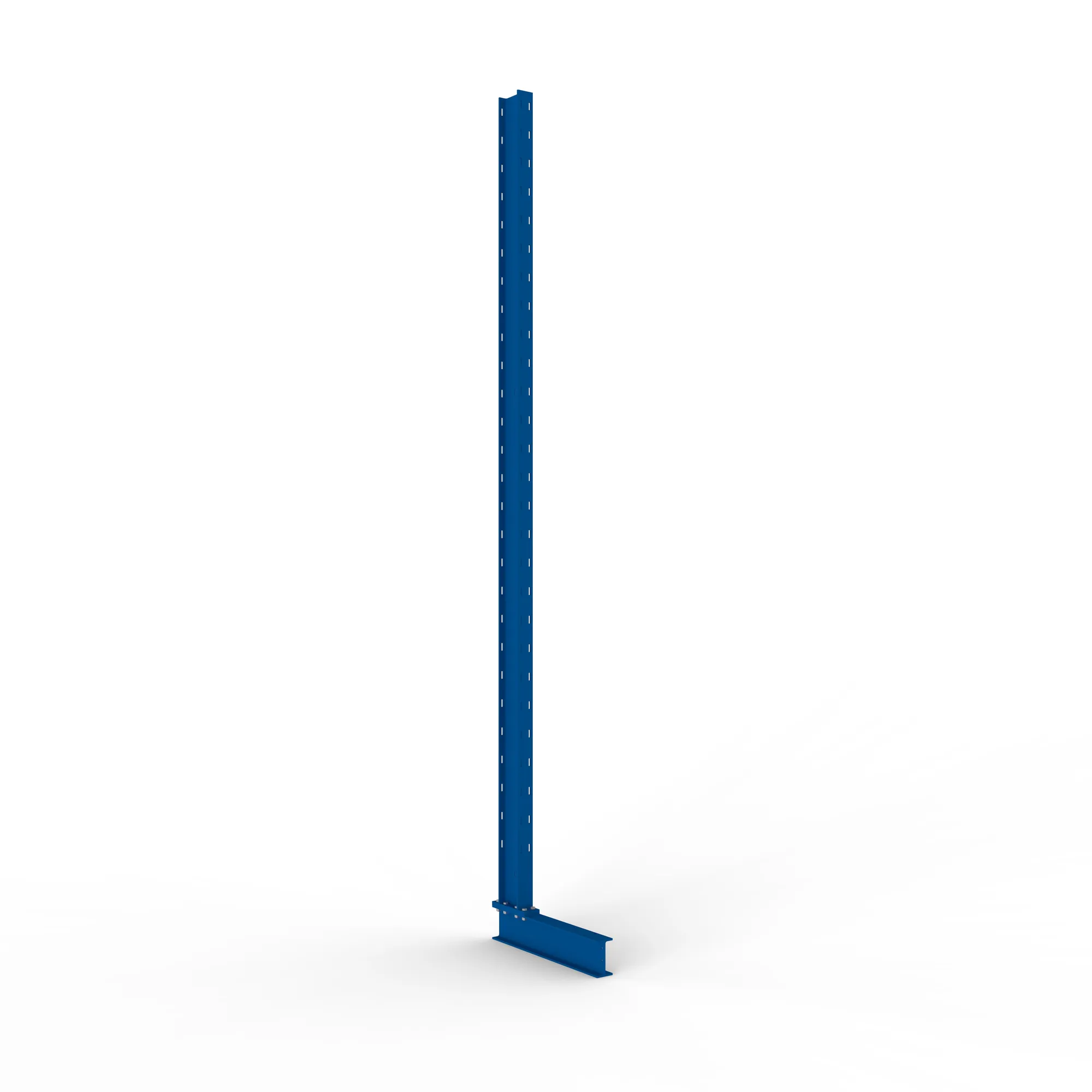 META MULTISTRONG L, Ständer, einseitig, 3000 x 400 mm, RAL 5010 – Ansicht in Blickhöhe