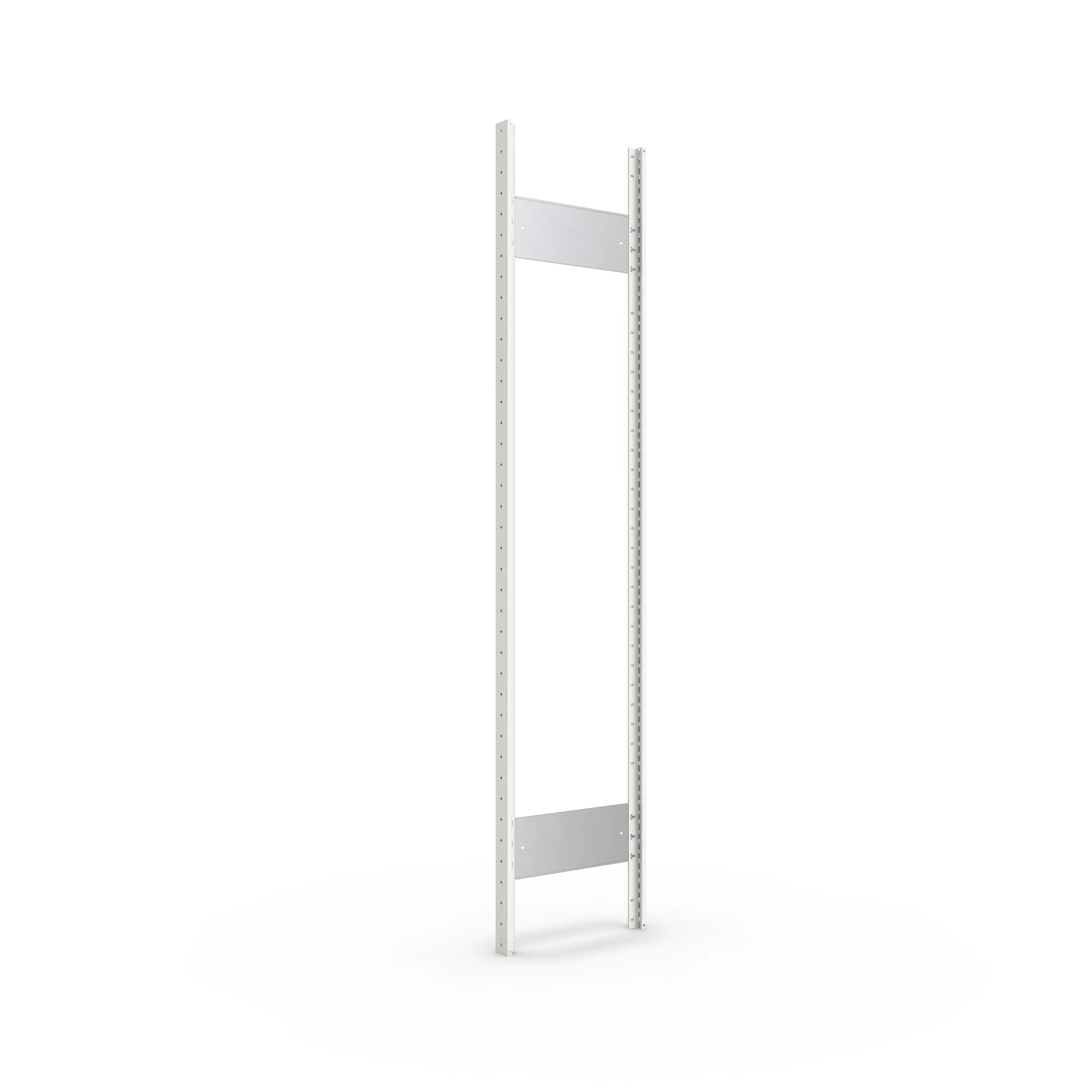 META CLIP S3, Ständerrahmen T1N, 2000 x 400 mm, RAL 7035 – Ansicht in Blickhöhe