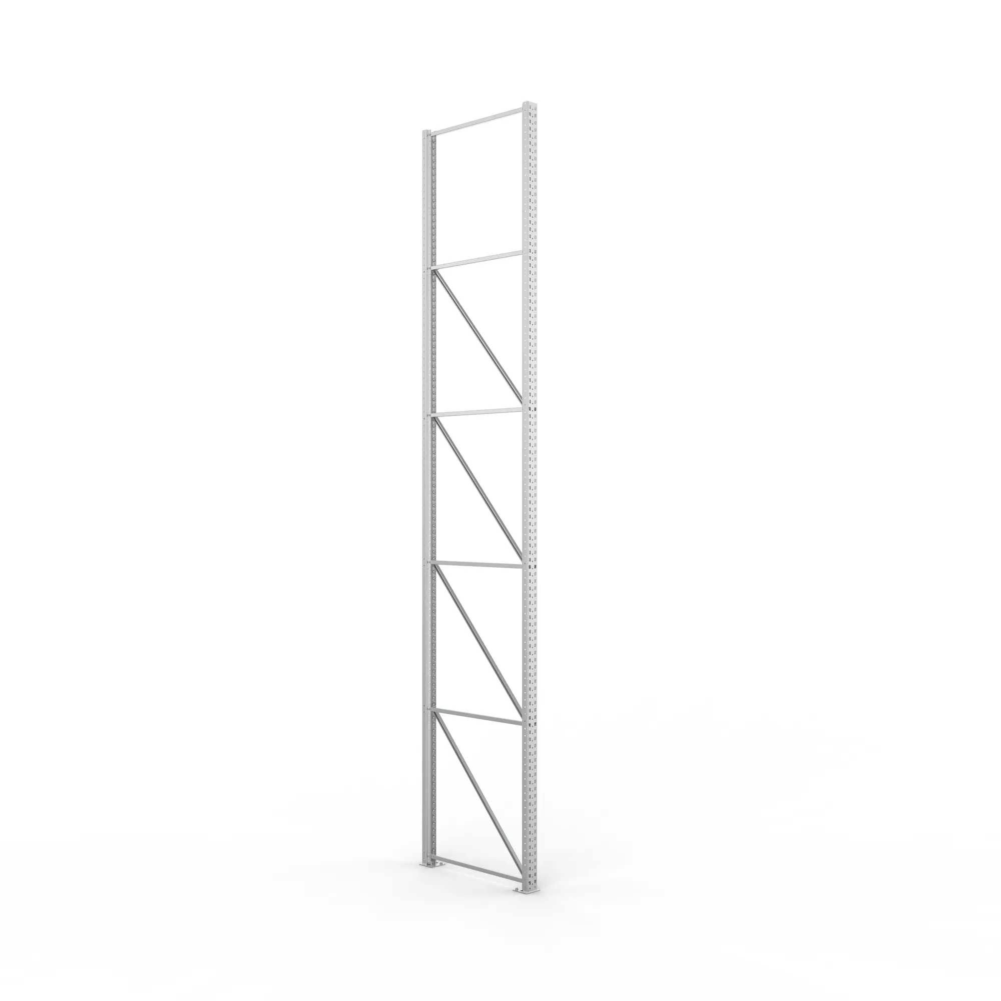 META MULTIPAL, Ständerrahmen, 5500 x 1100 mm, 100/20, verzinkt – Ansicht in Blickhöhe