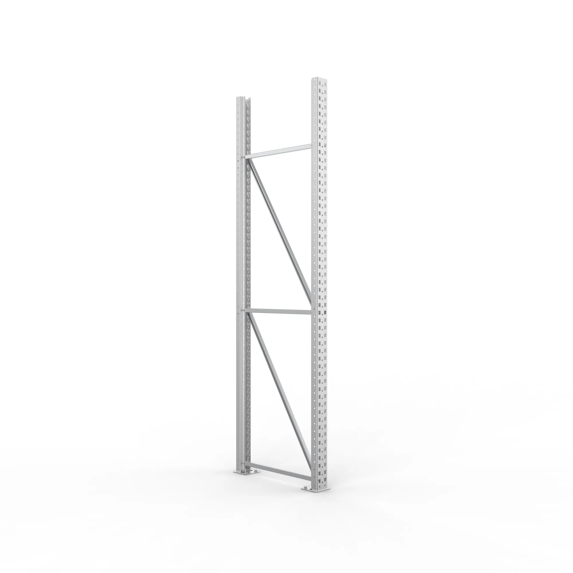 META MULTIPAL, Ständerrahmen, 2700 x 800 mm, 100/20, verzinkt – Ansicht in Blickhöhe