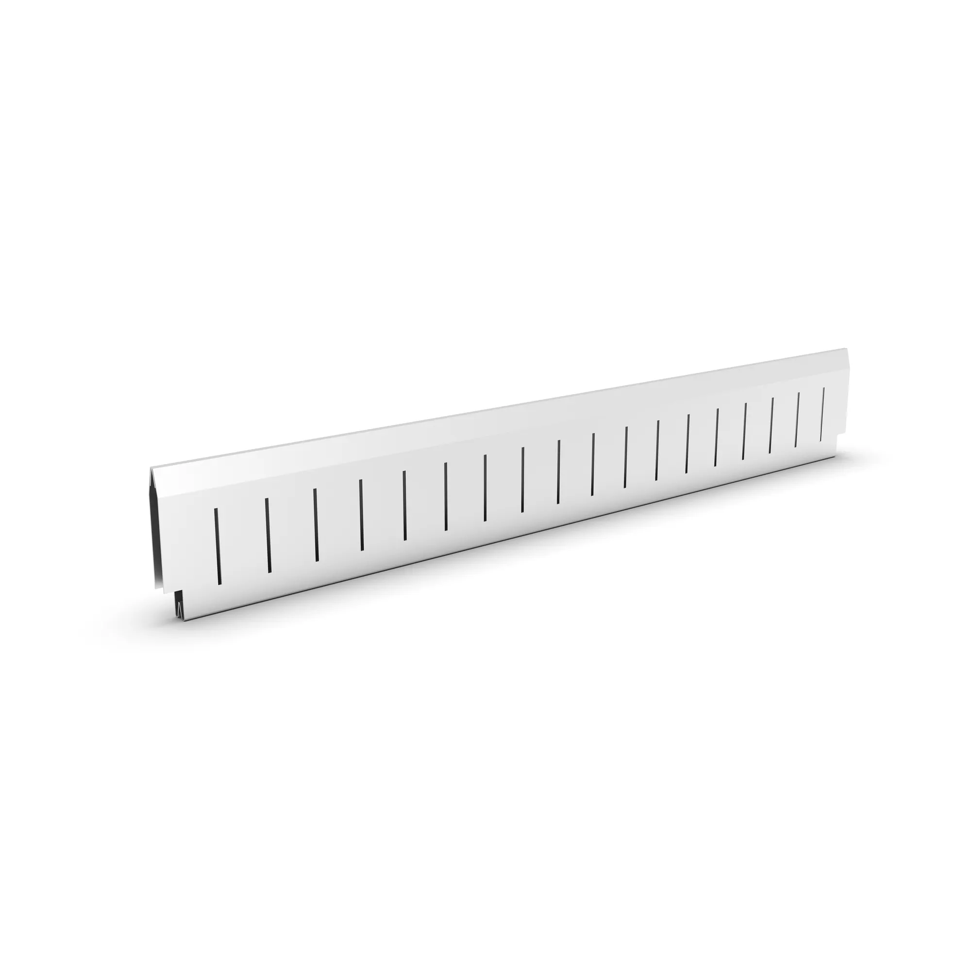 META CLIP, Schubladen-Tiefenteiler, 100 x 600 mm, verzinkt – Ansicht in Blickhöhe