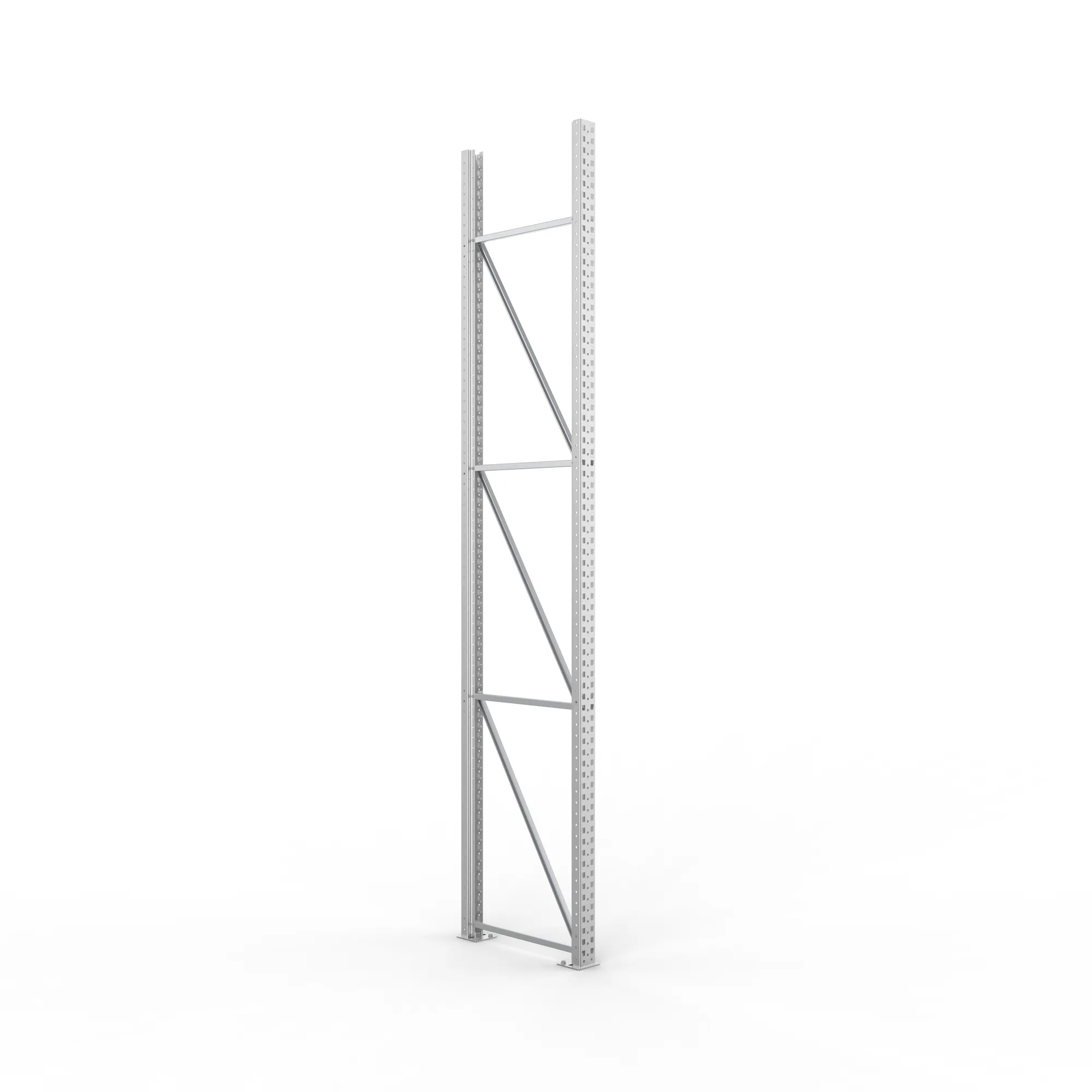 META MULTIPAL, Ständerrahmen, 3800 x 800 mm, 100/20, verzinkt – Ansicht in Blickhöhe