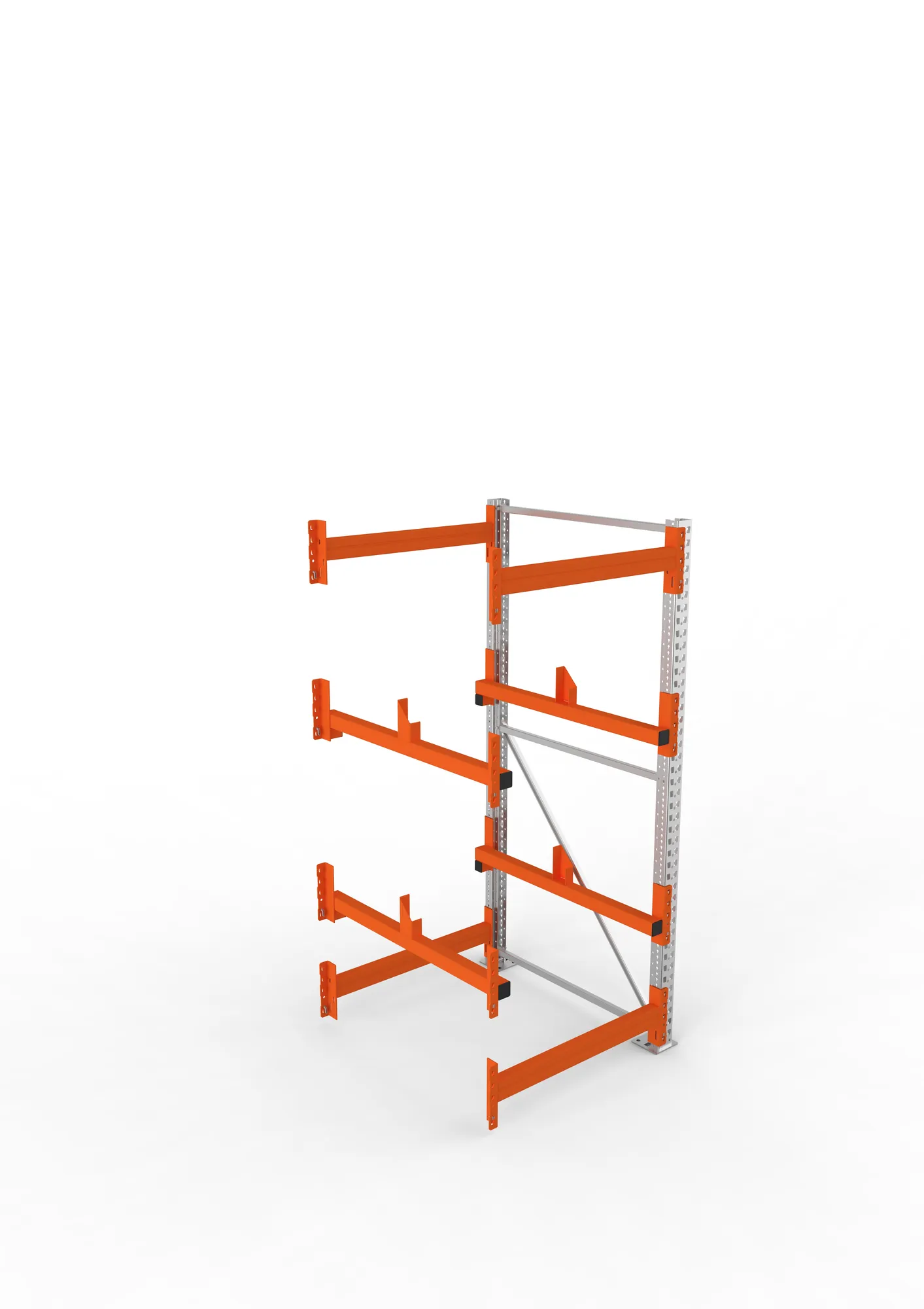 META MULTIPAL, Kabeltrommelregal, Anbauregal, 2200 x 900 x 1100 mm, Feldlast 4000 kg, 2 Ebenen, Typ 1, verzinkt – Ansicht von oben