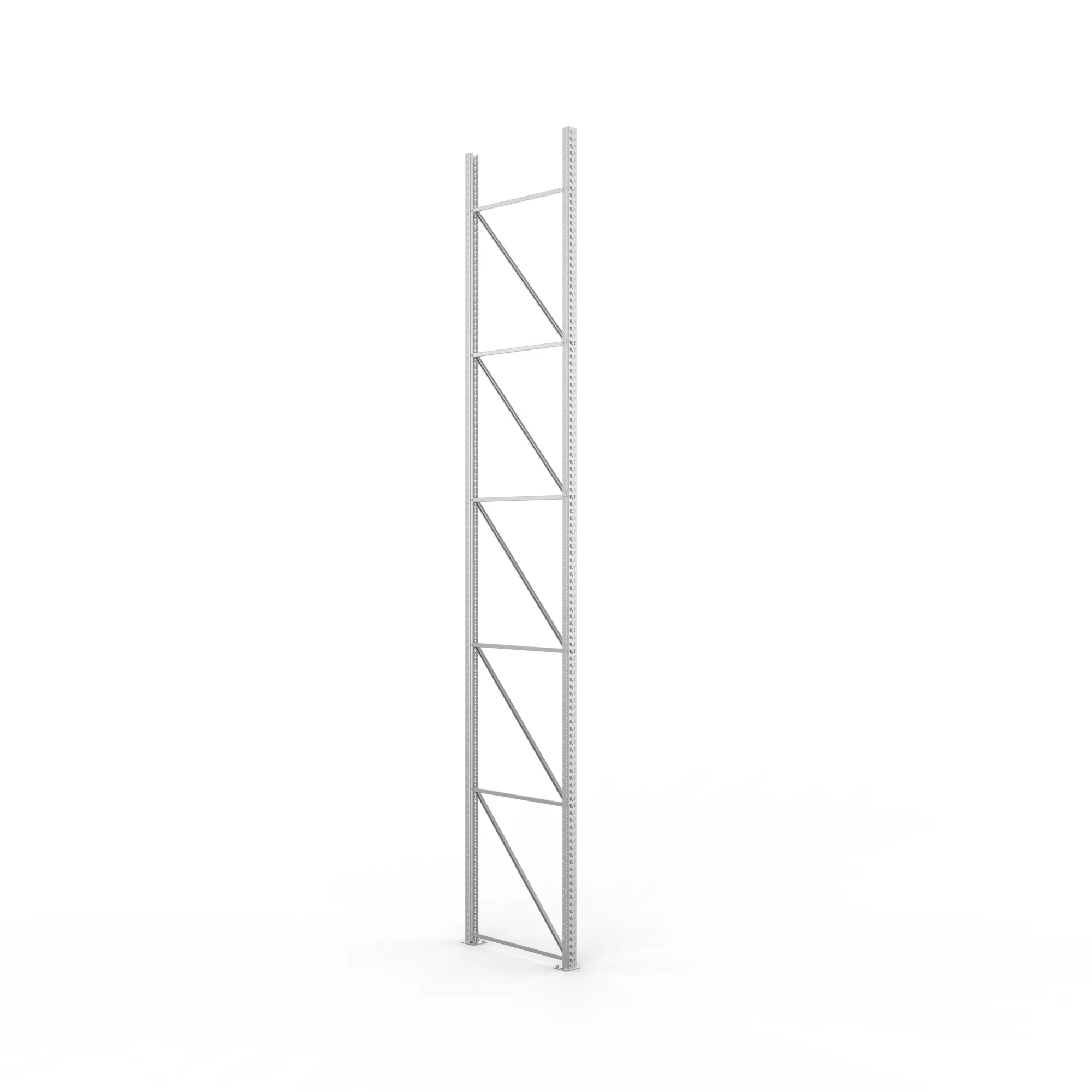 META MULTIPAL, Ständerrahmen, 6000 x 1100 mm, 85/20, verzinkt – Ansicht in Blickhöhe